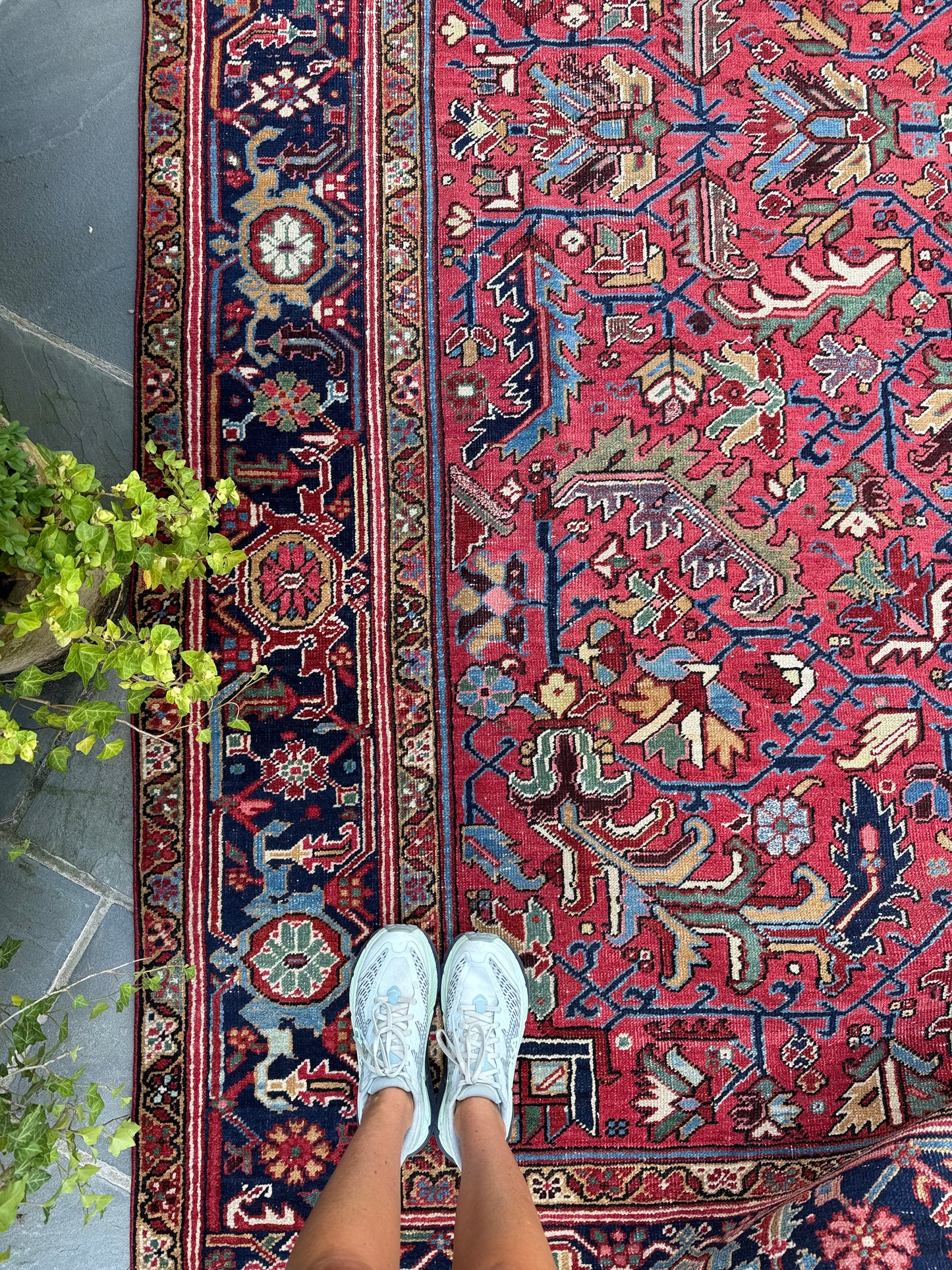 8x11.4 Antique Persian Heriz