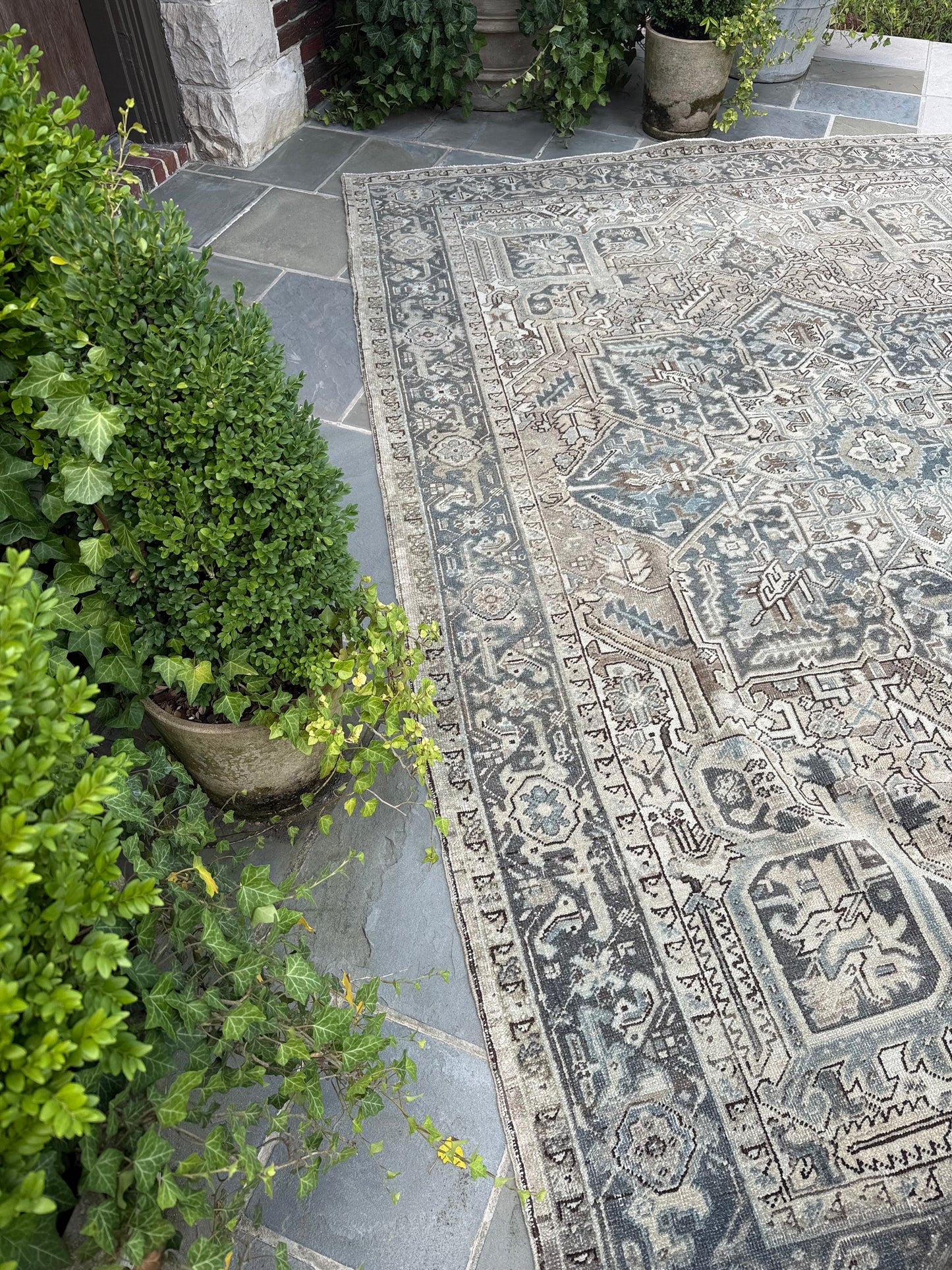 7.8x11 Antique Persian Heriz