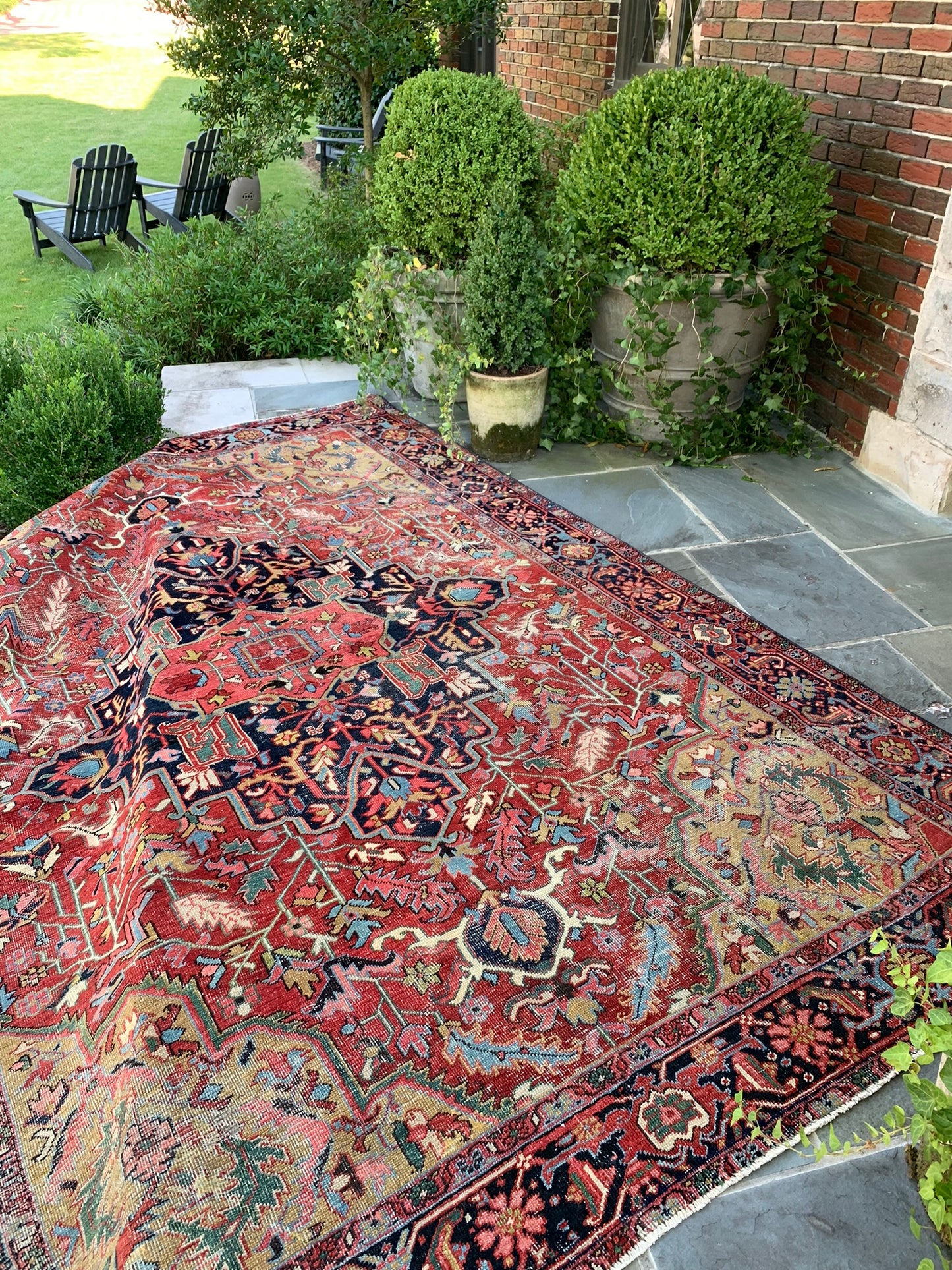8x10.8 Antique Persian Heriz