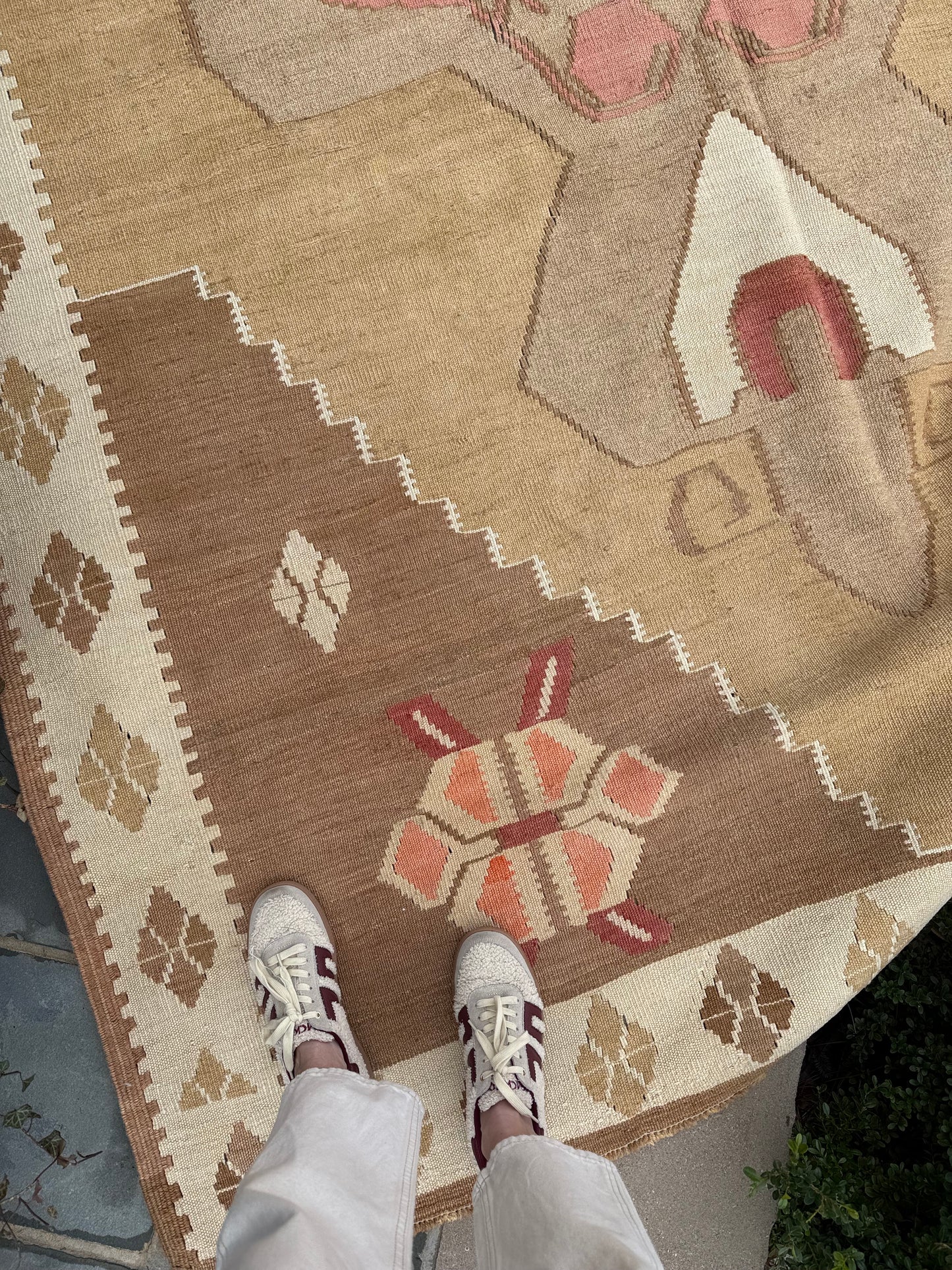 7x10.6 Vintage Turkish Kilim