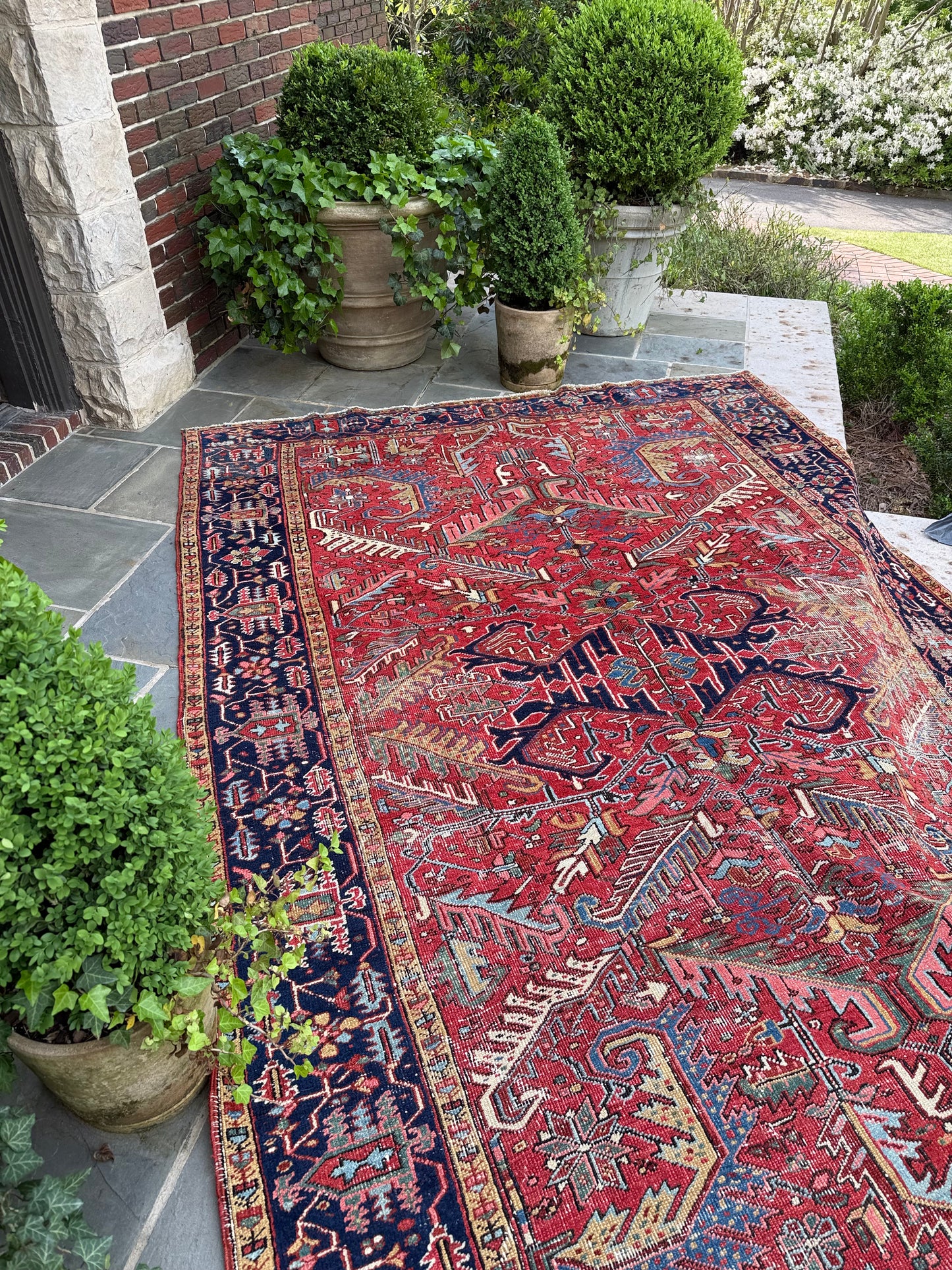 7.5x11.1 Antique Persian Heriz