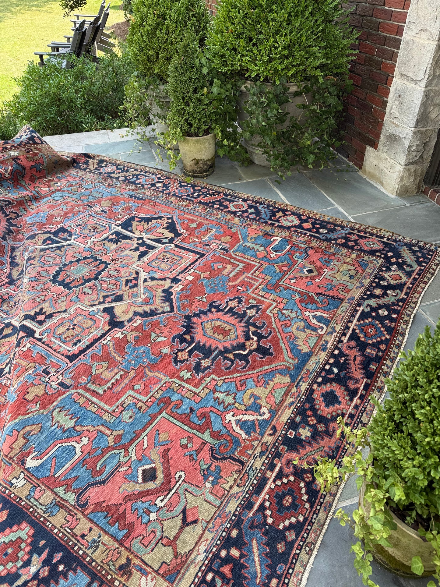 8.8x11.2 Antique Persian Heriz