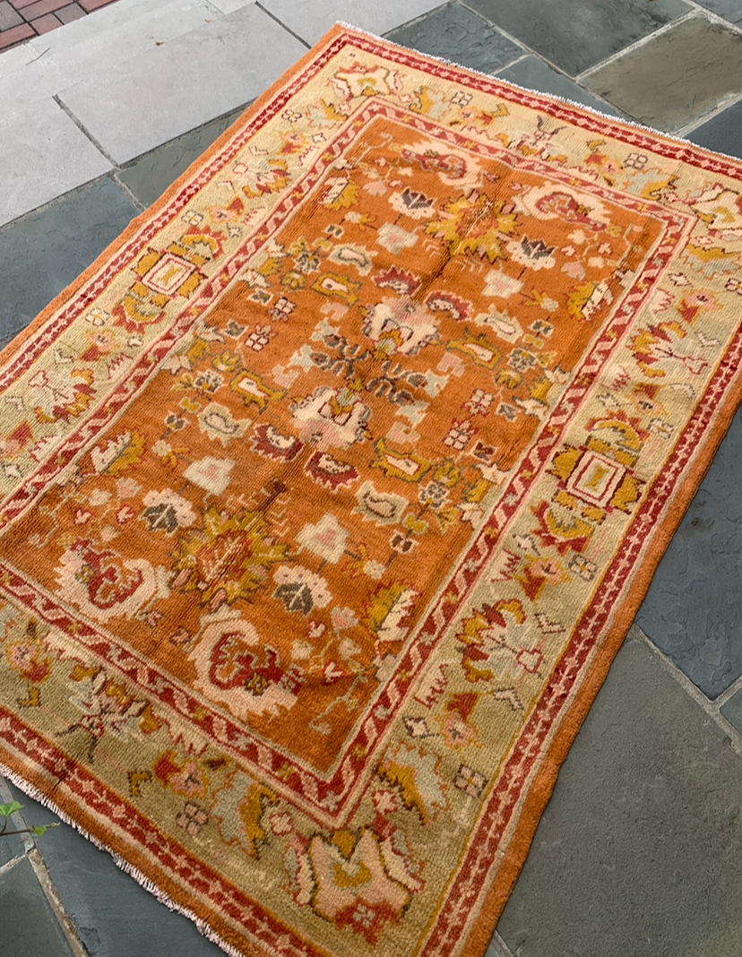 4.5x6 Antique Turkish Oushak