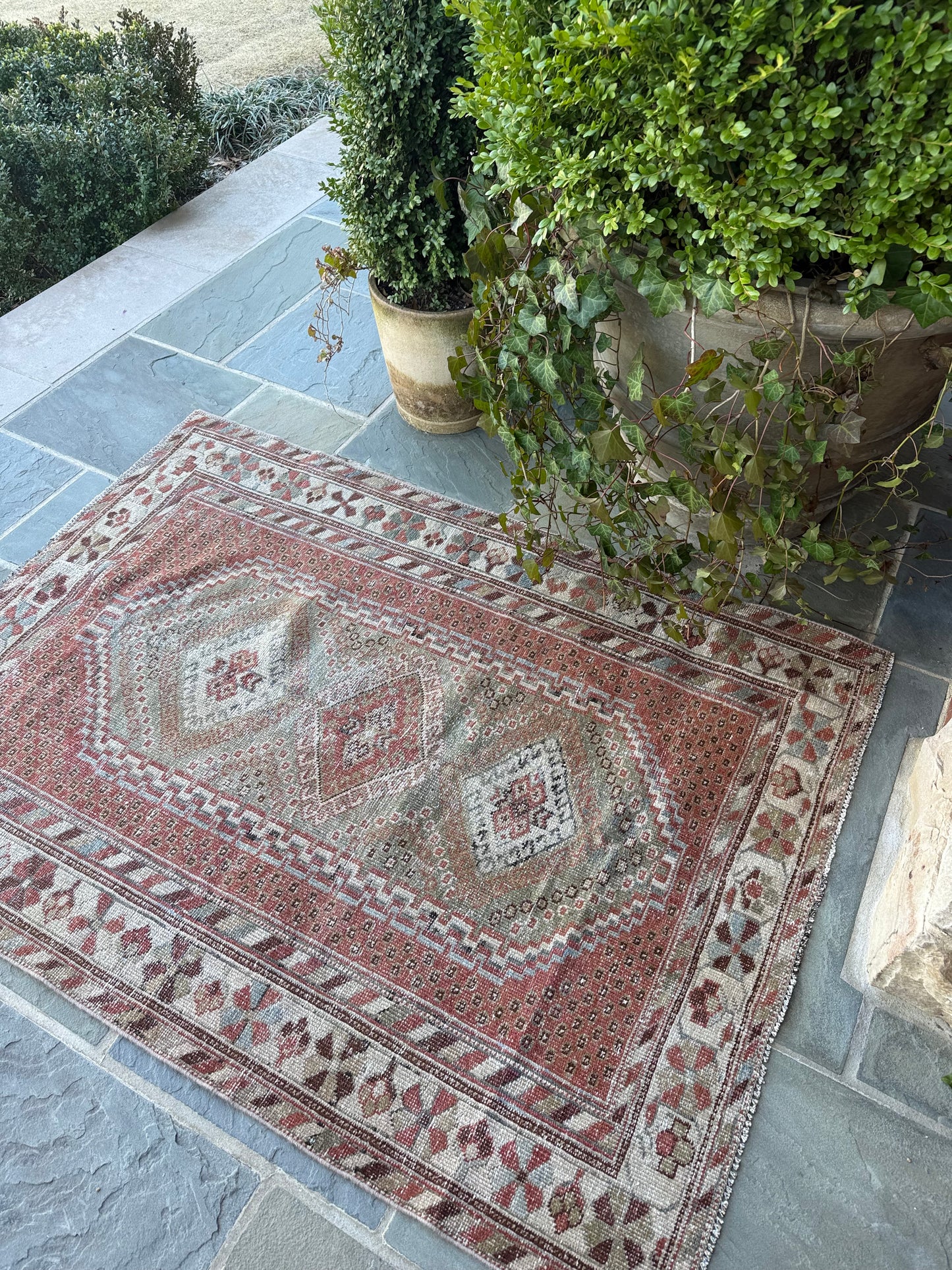 3.11x5.4 Antique Afshar circa 1940