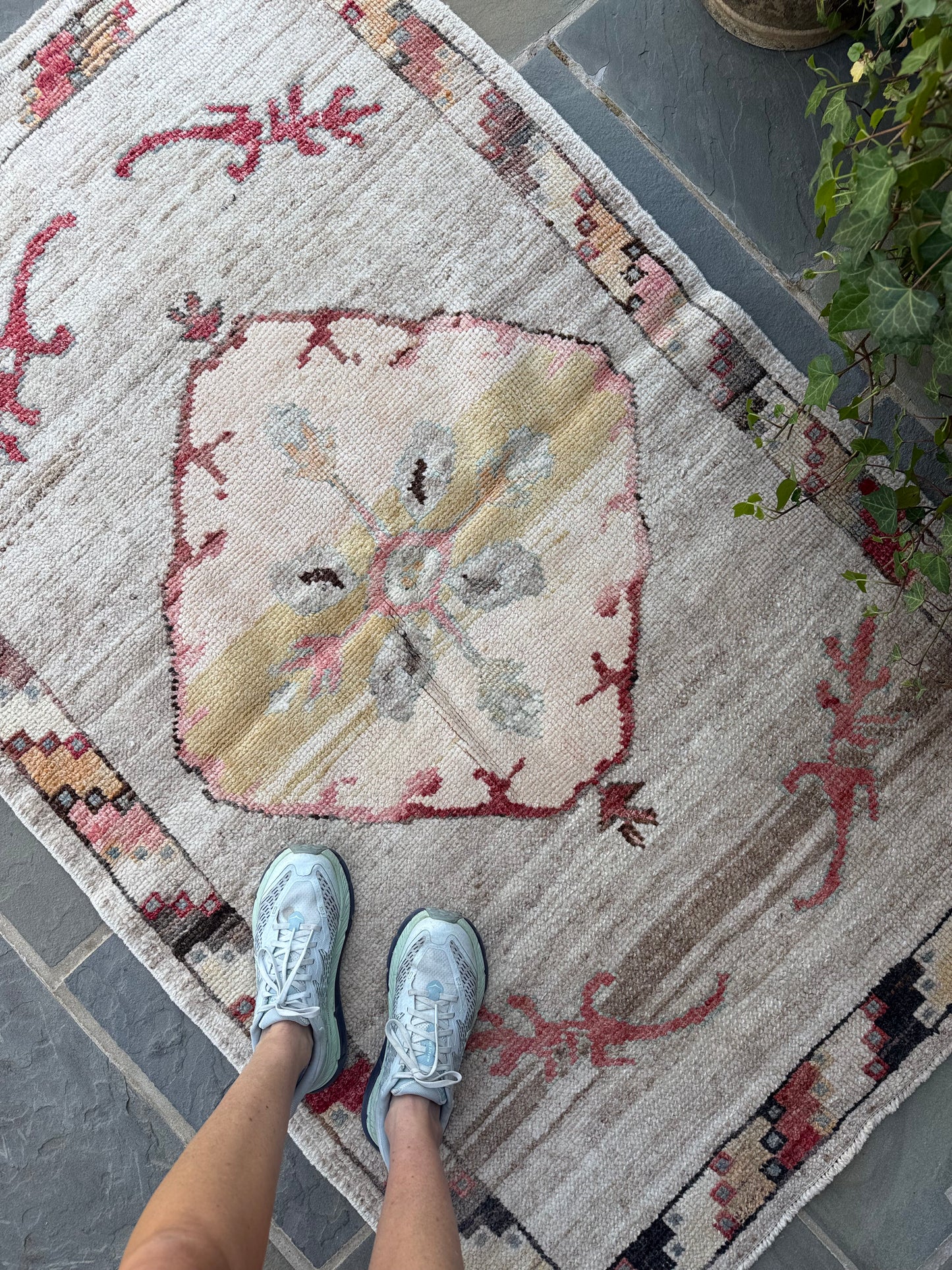 3.6x5.6 Antique Wool Turkish Oushak