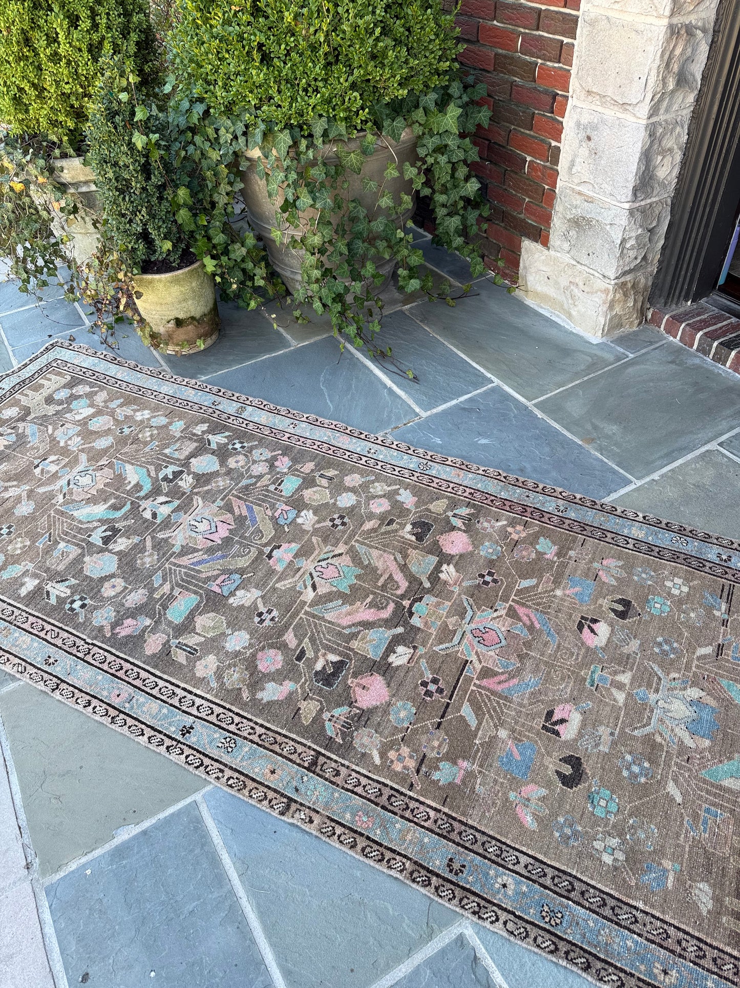 3.8x9.5 Antique Persian Hamadan