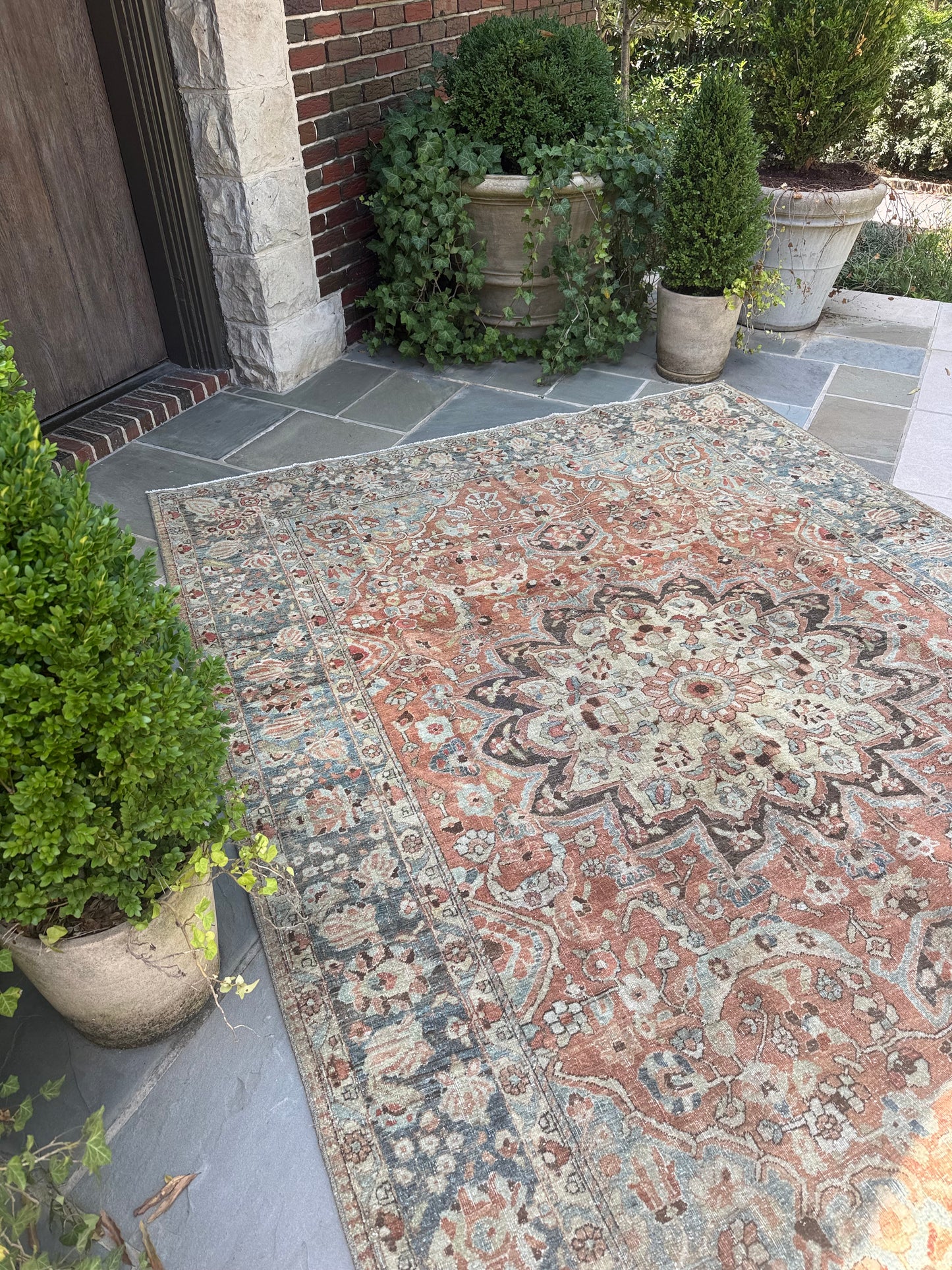 7.2x9.7 Antique Persian Heriz