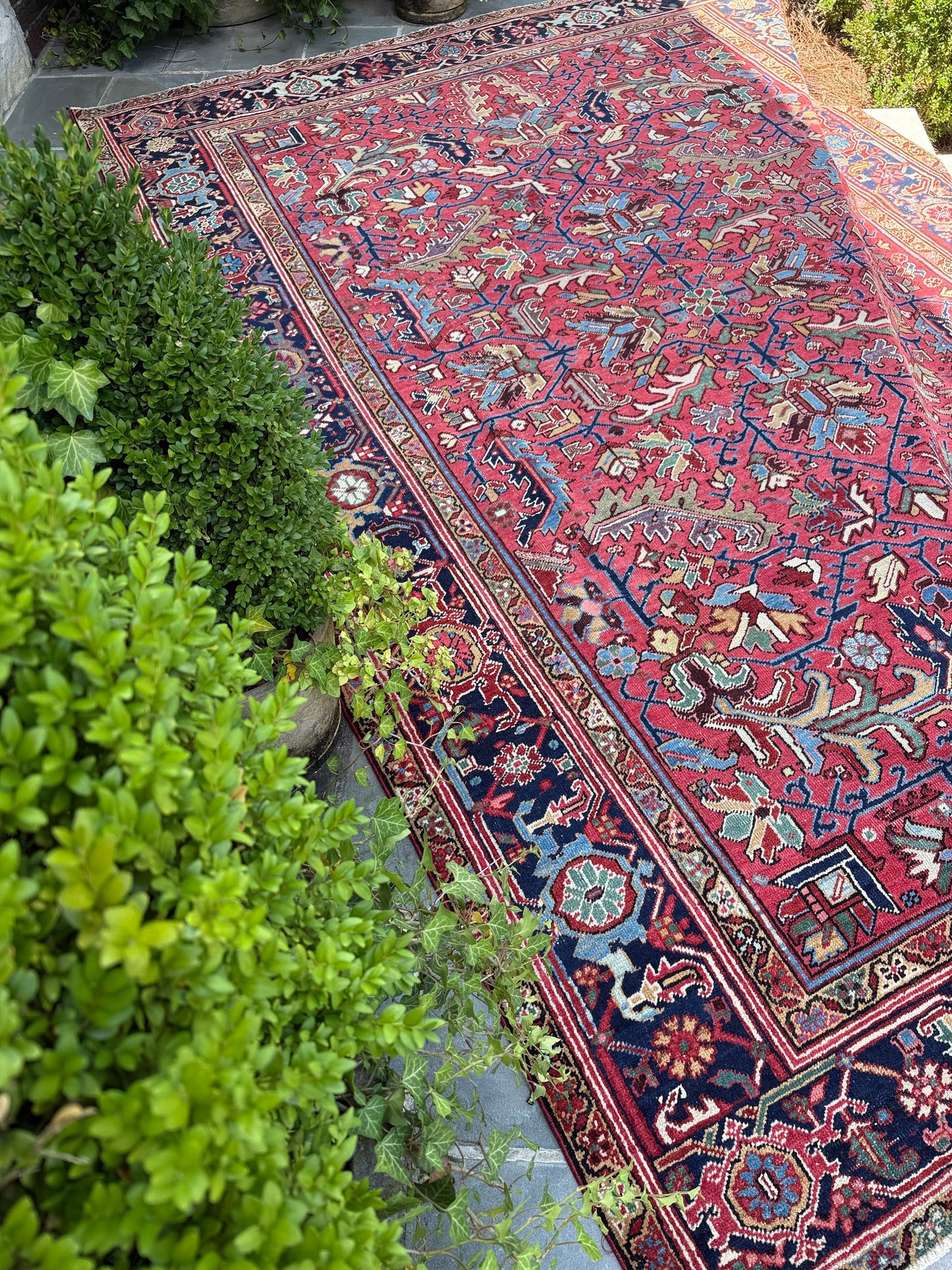 8x11.4 Antique Persian Heriz