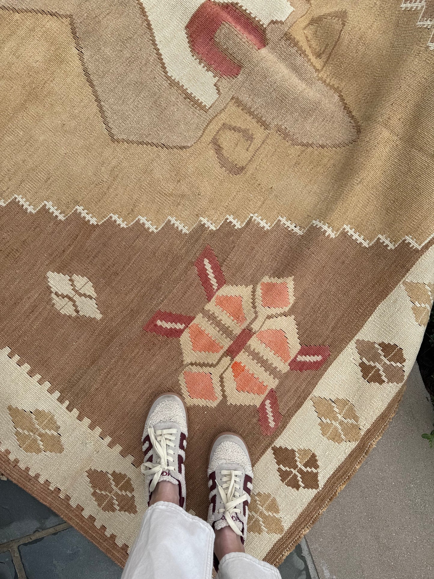 7x10.6 Vintage Turkish Kilim