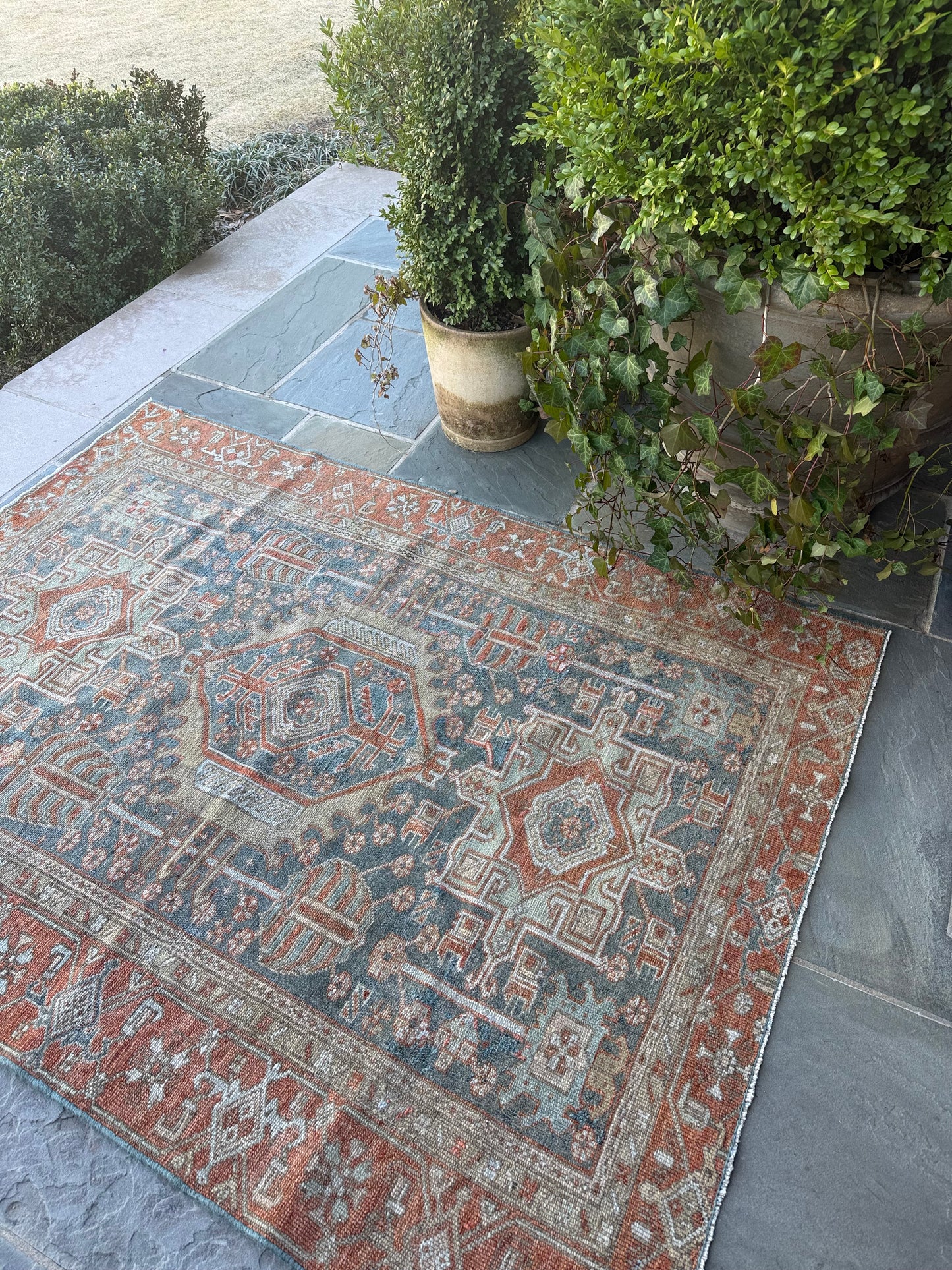 4.6x6.2 Antique Persian Heriz