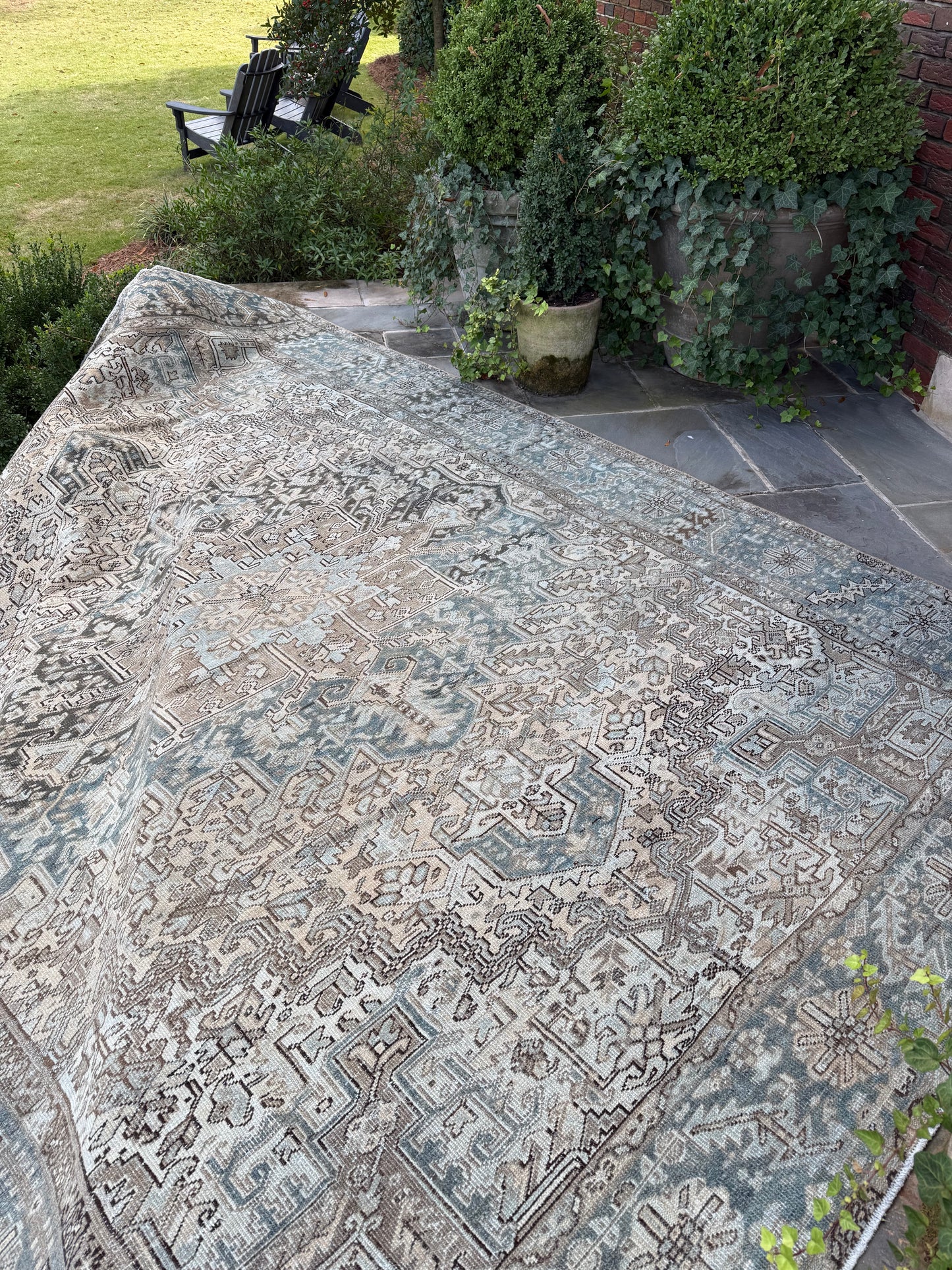 8.10x11.8 Antique Persian Heriz