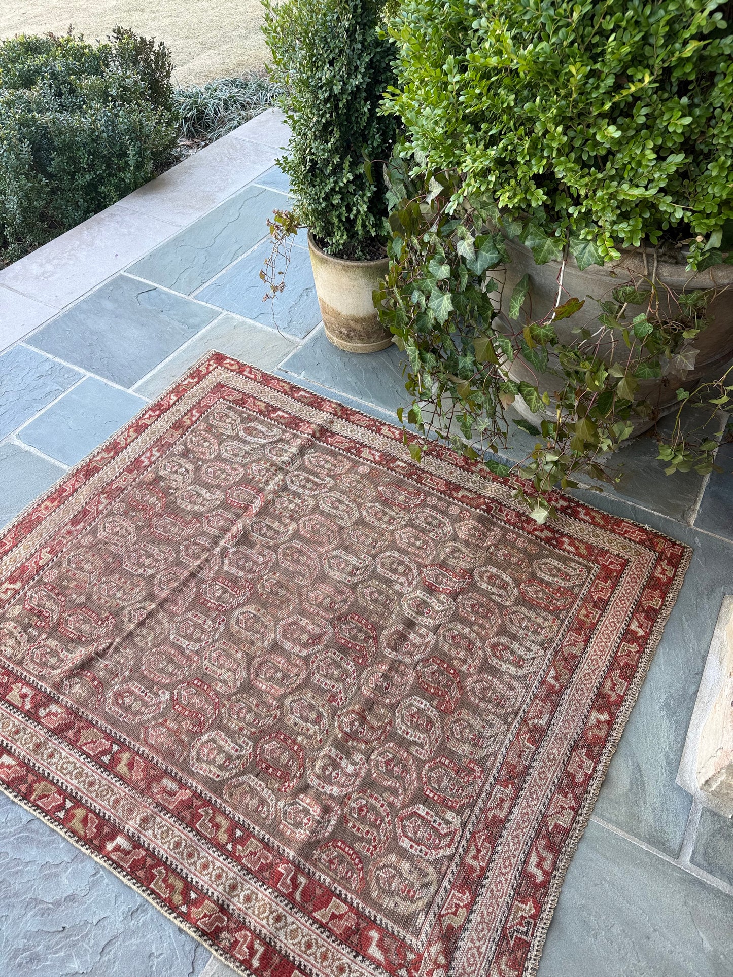 4x4.8 Antique Afshar circa 1930