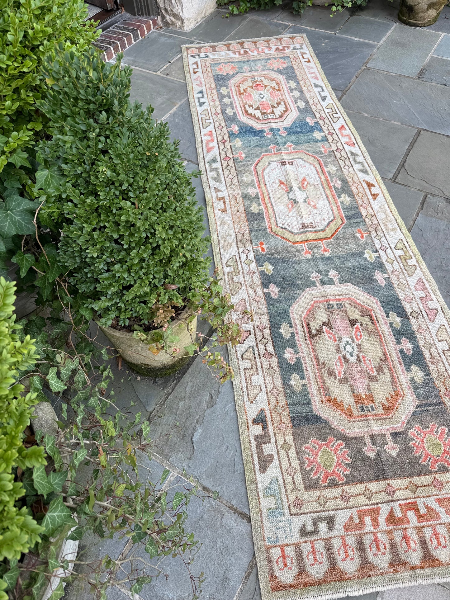 2.8x9.8 Old Wool Turkish Oushak