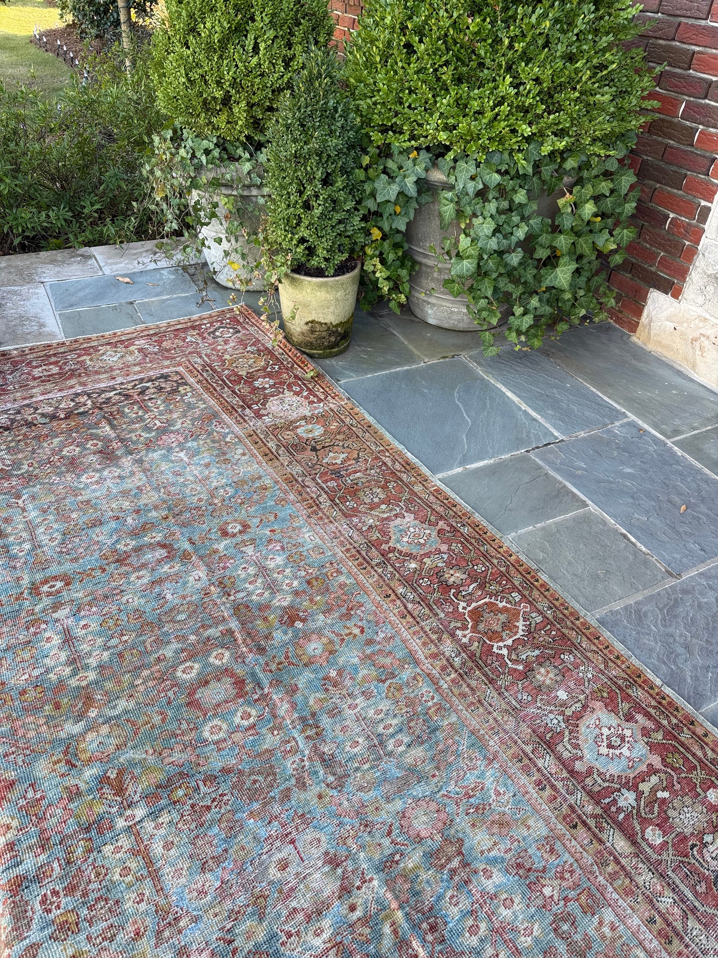 10x13.1 Antique Persian Mahal circa 1920