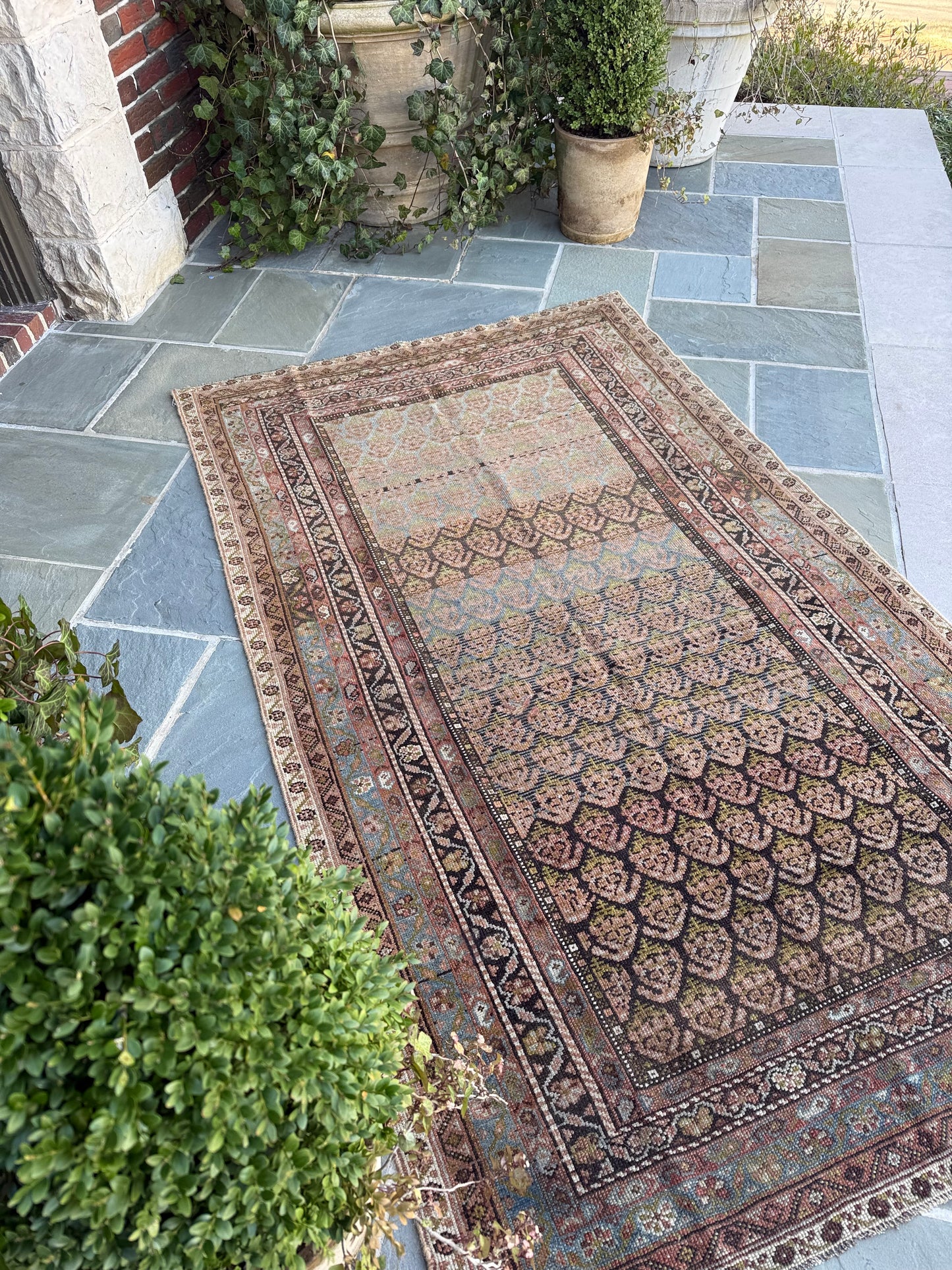 4.5x7.6 Antique Kurdish circa 1930