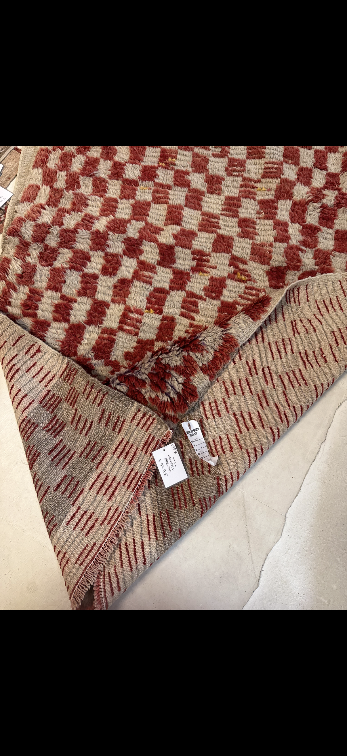 3.8x5.5 Vintage Turkish Tulu