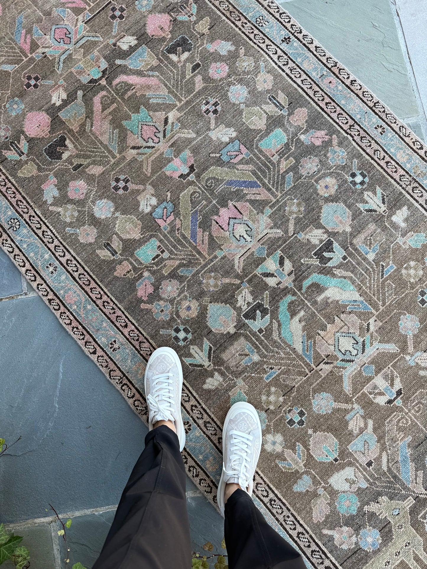 3.8x9.5 Antique Persian Hamadan