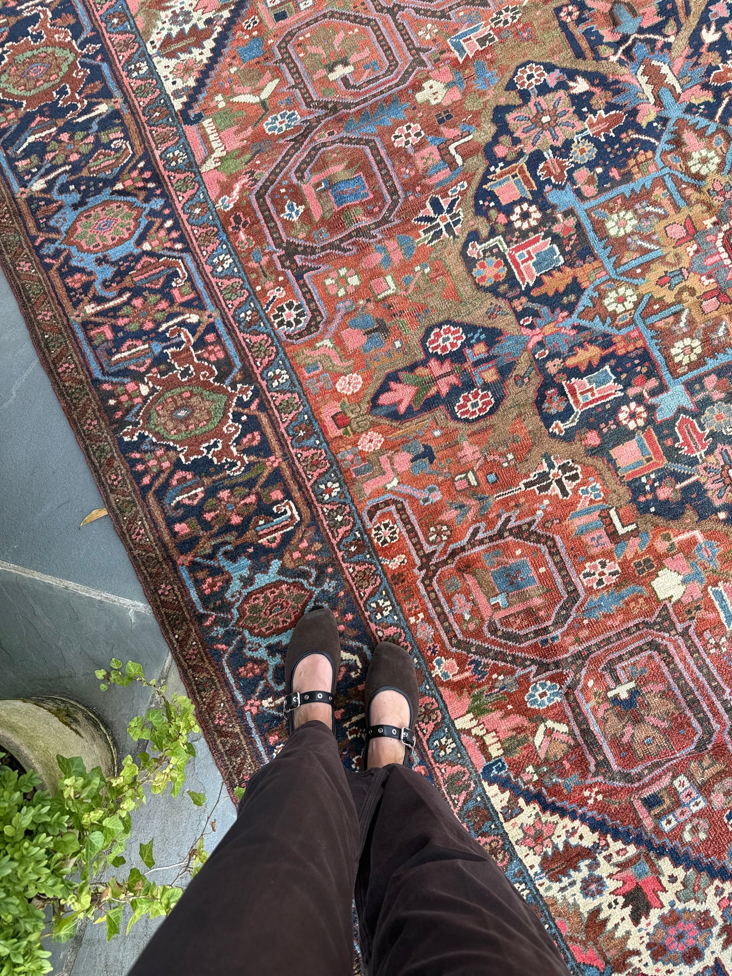 8x10.8 Antique Persian Heriz