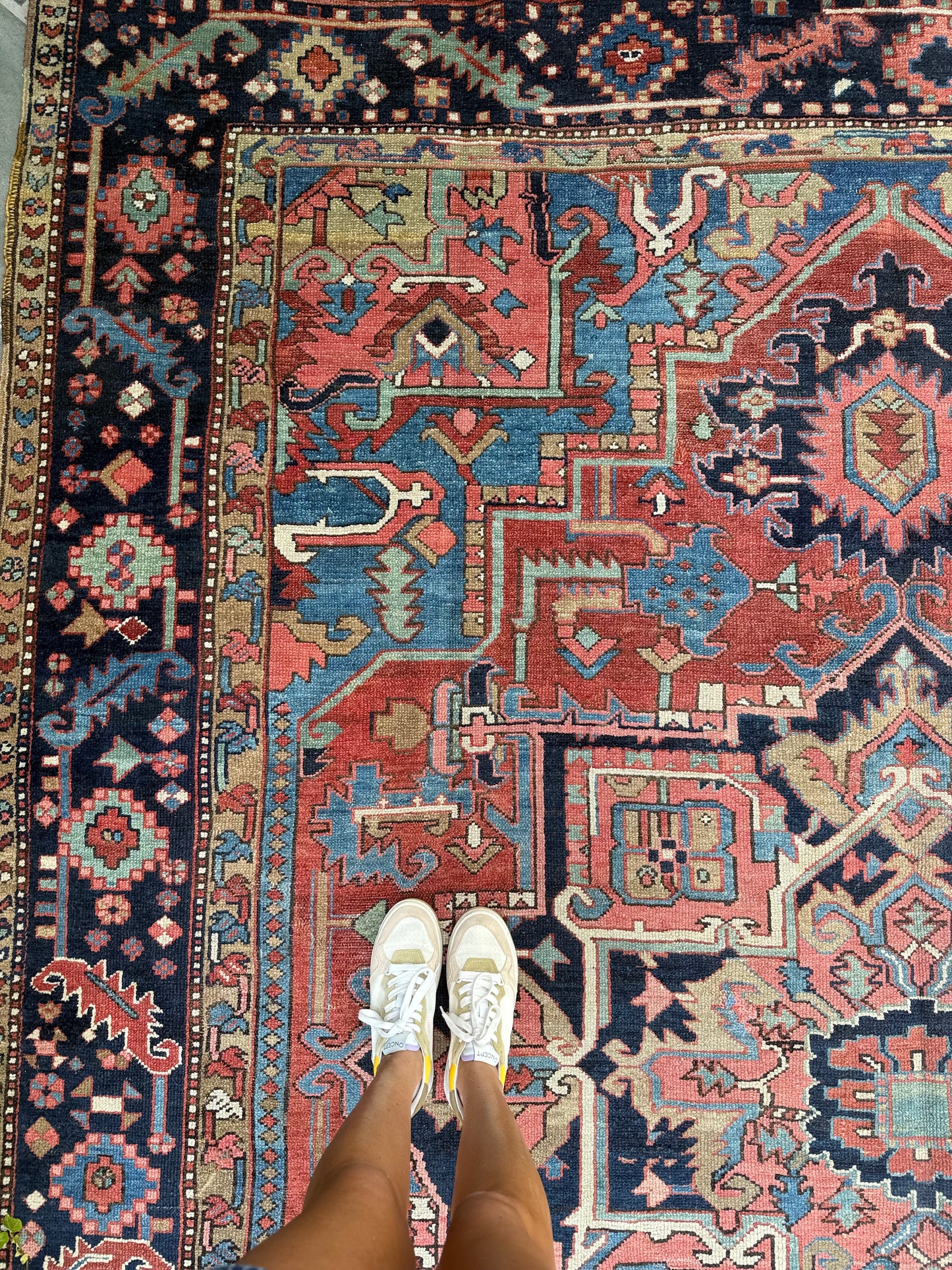 8.8x11.2 Antique Persian Heriz