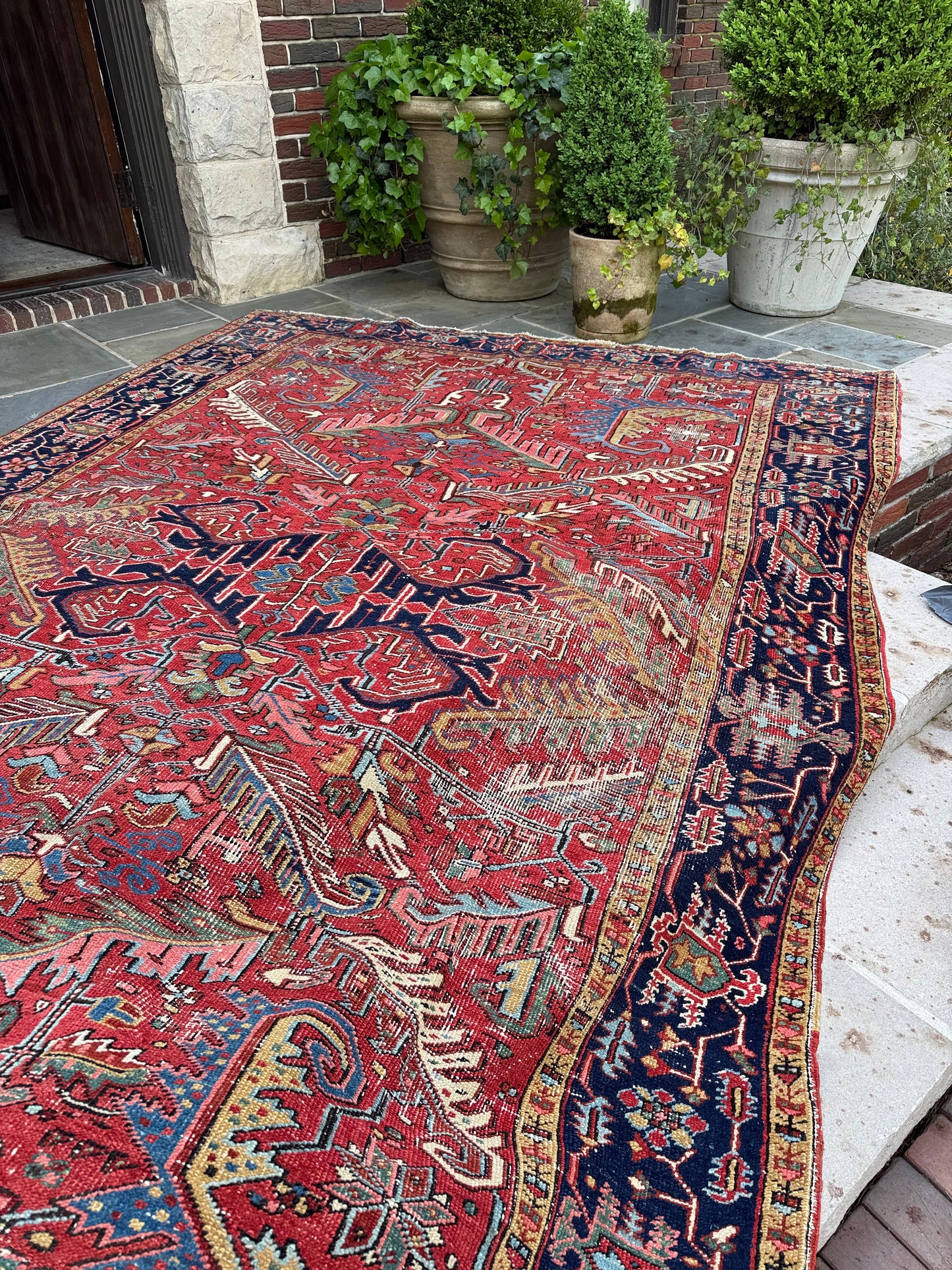 7.5x11.1 Antique Persian Heriz