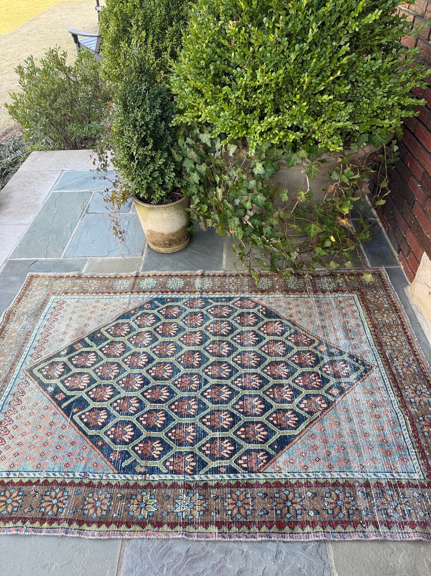 4.1x6.1 Antique Malayer circa 1930