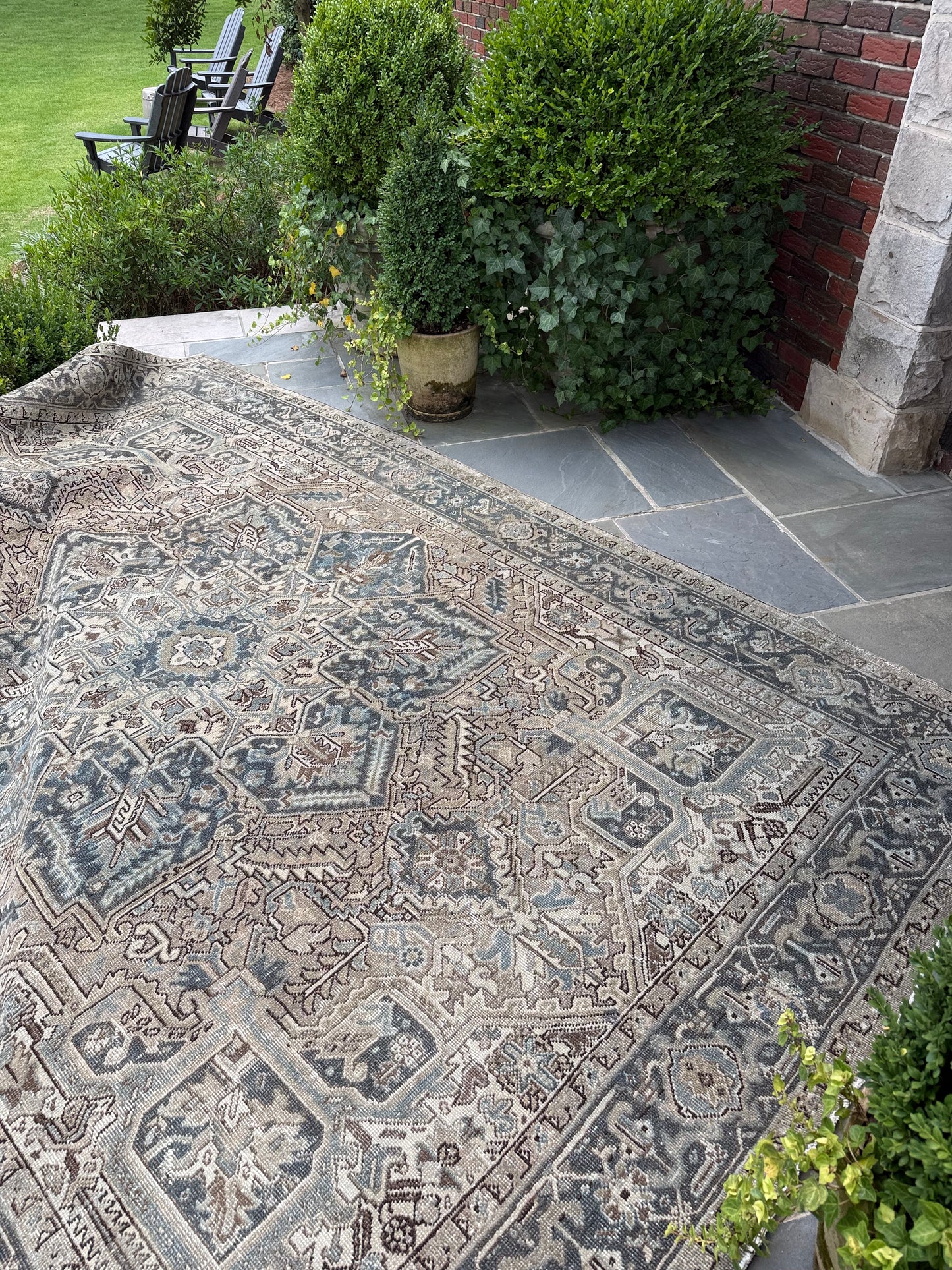 7.8x11 Antique Persian Heriz