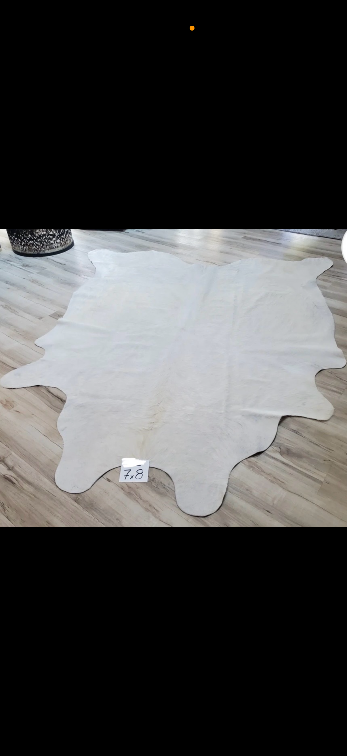 Solid White Cowhide