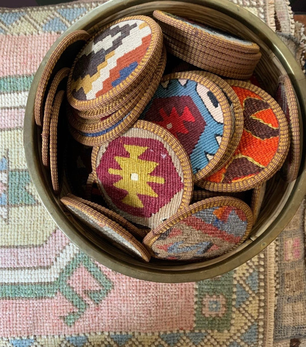 Kilim Coasters - Set of 4