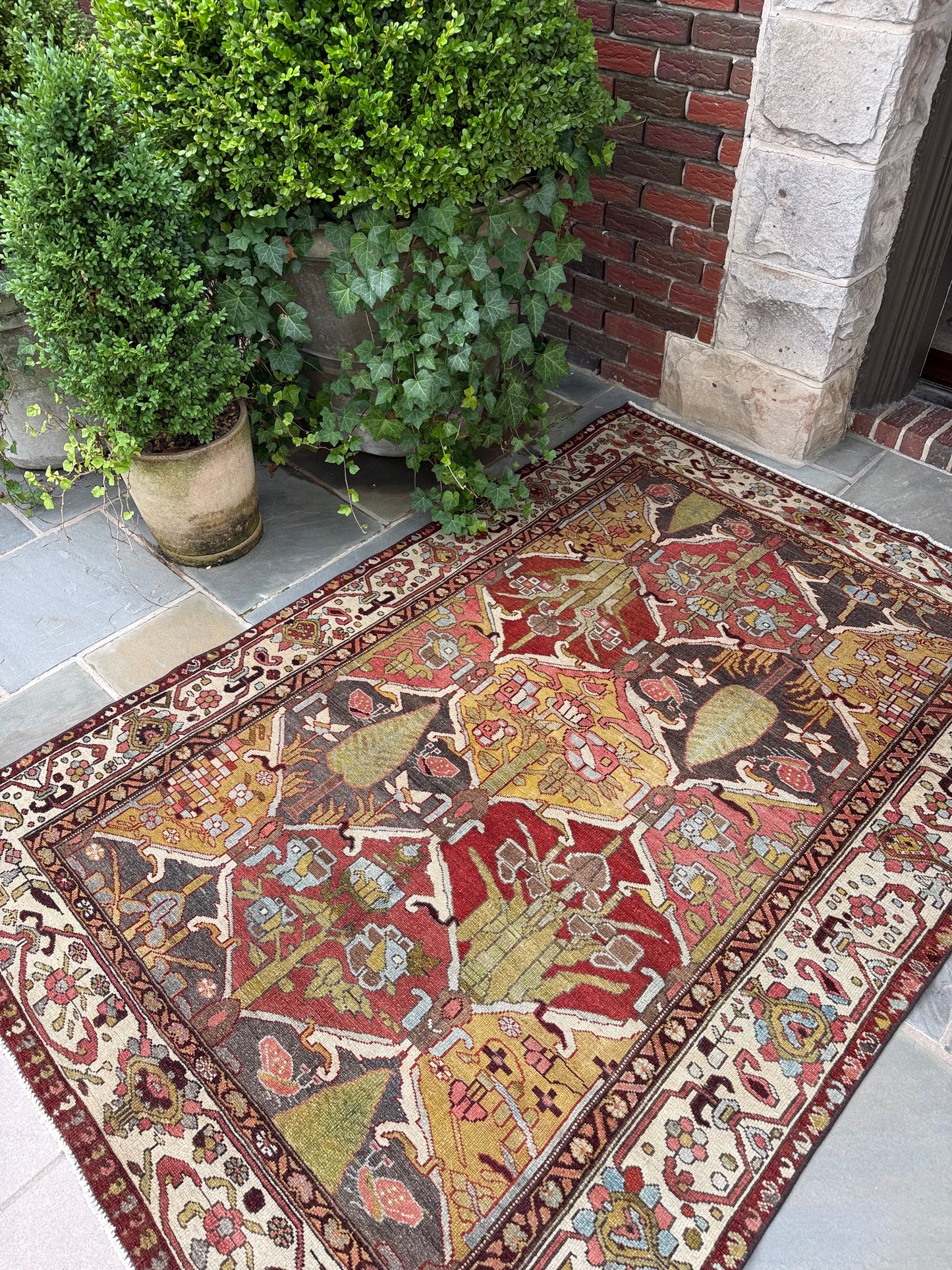 4.8x6.9 Antique Persian Bakhtiari