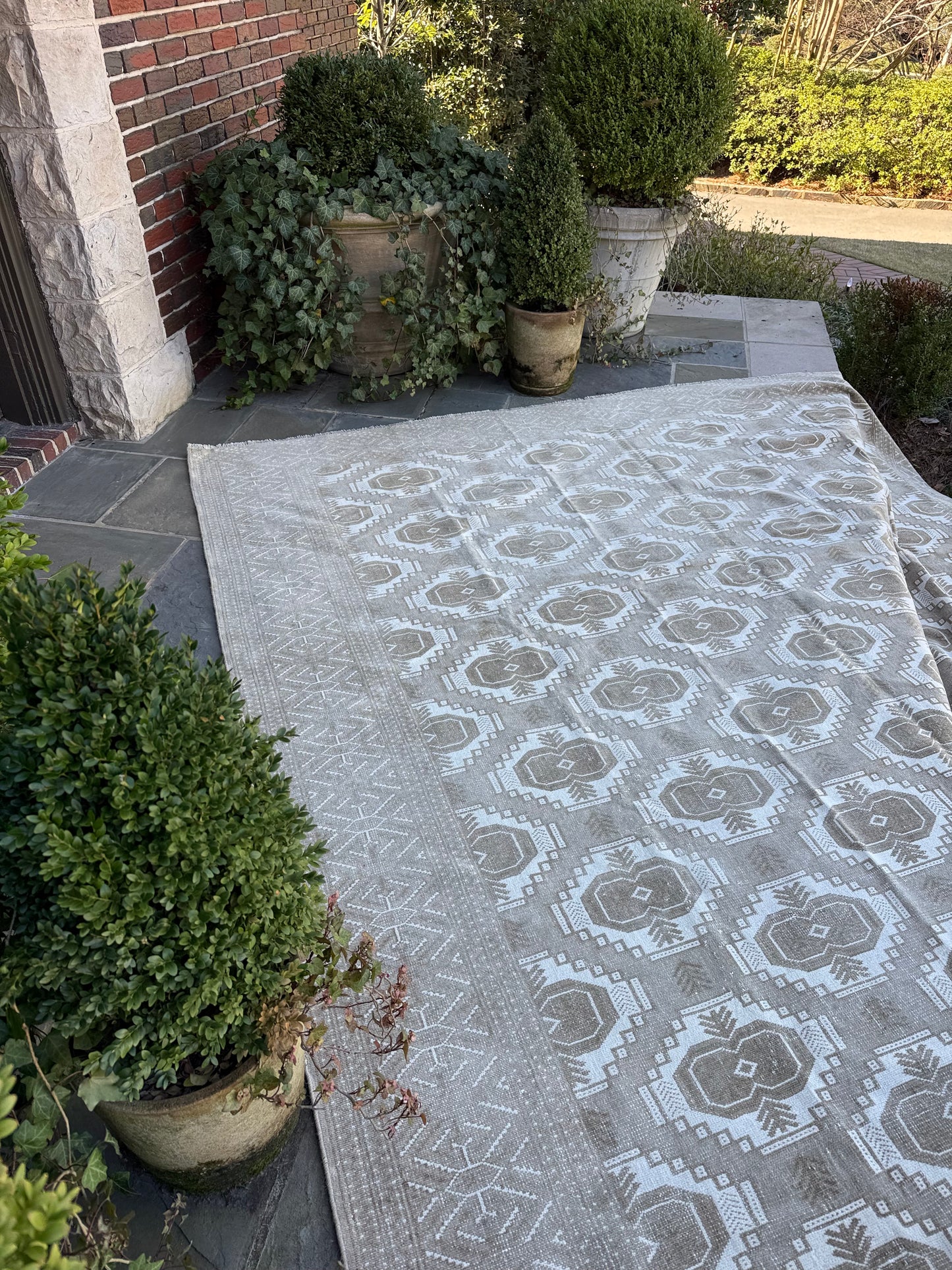 9.10x12 Vintage Afghan