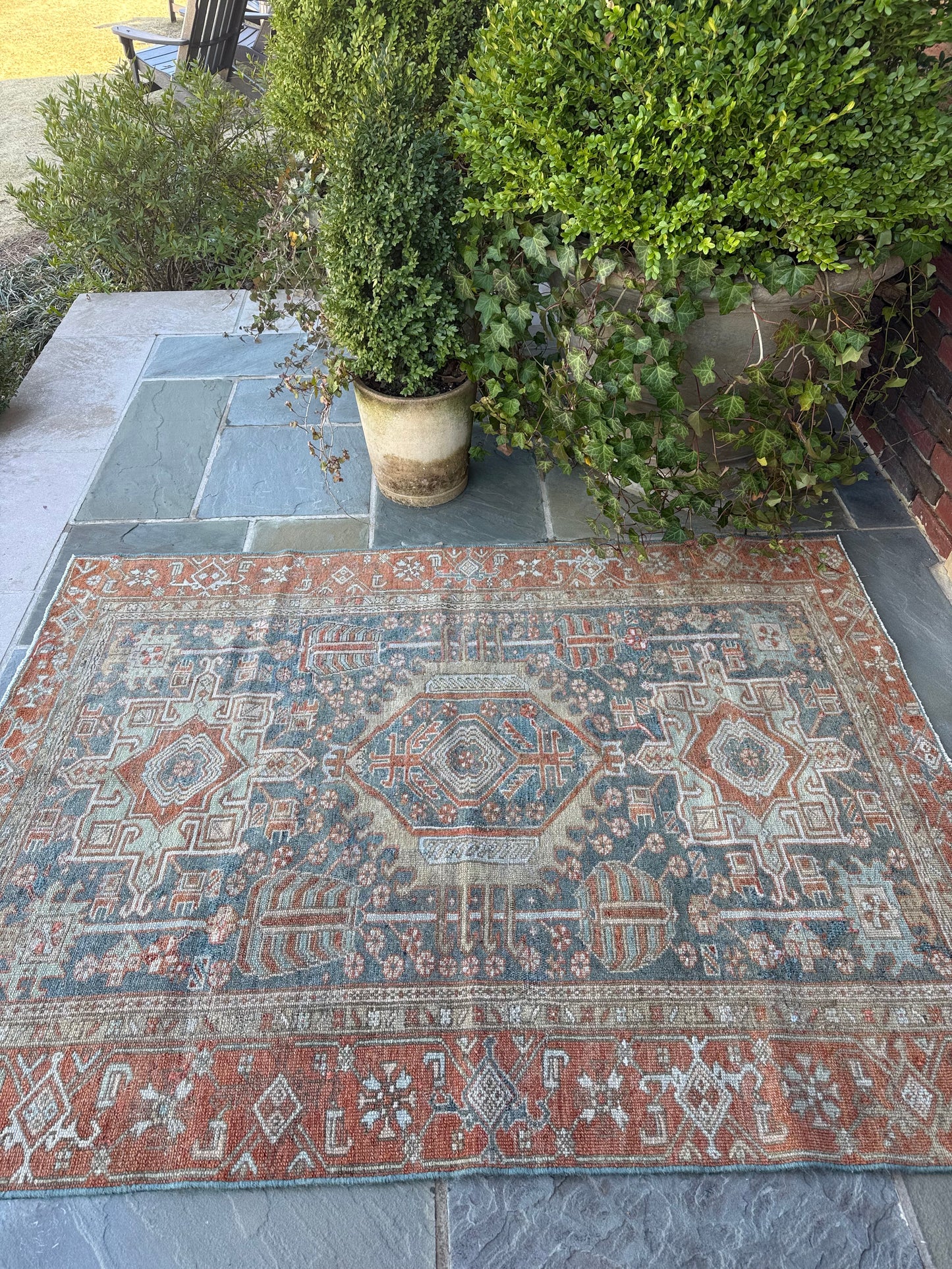 4.6x6.2 Antique Persian Heriz
