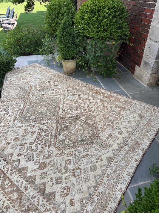 7.2x10 Vintage Persian Shiraz
