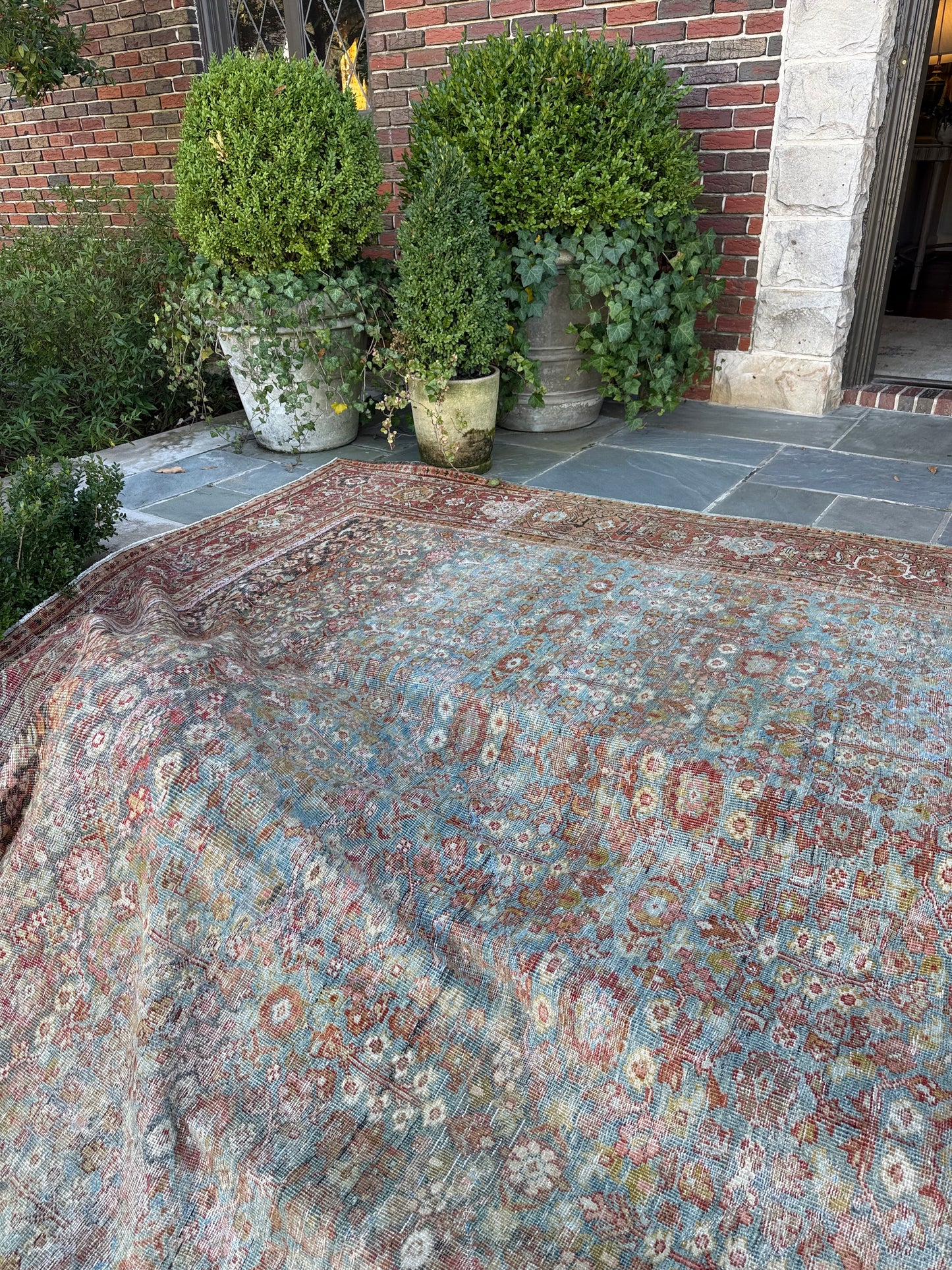 10x13.1 Antique Persian Mahal circa 1920