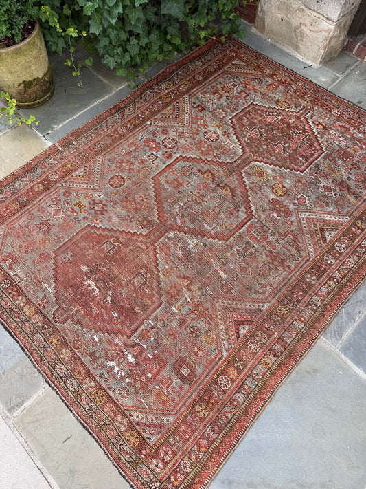 4.7x6.1 Vintage Persian Shiraz