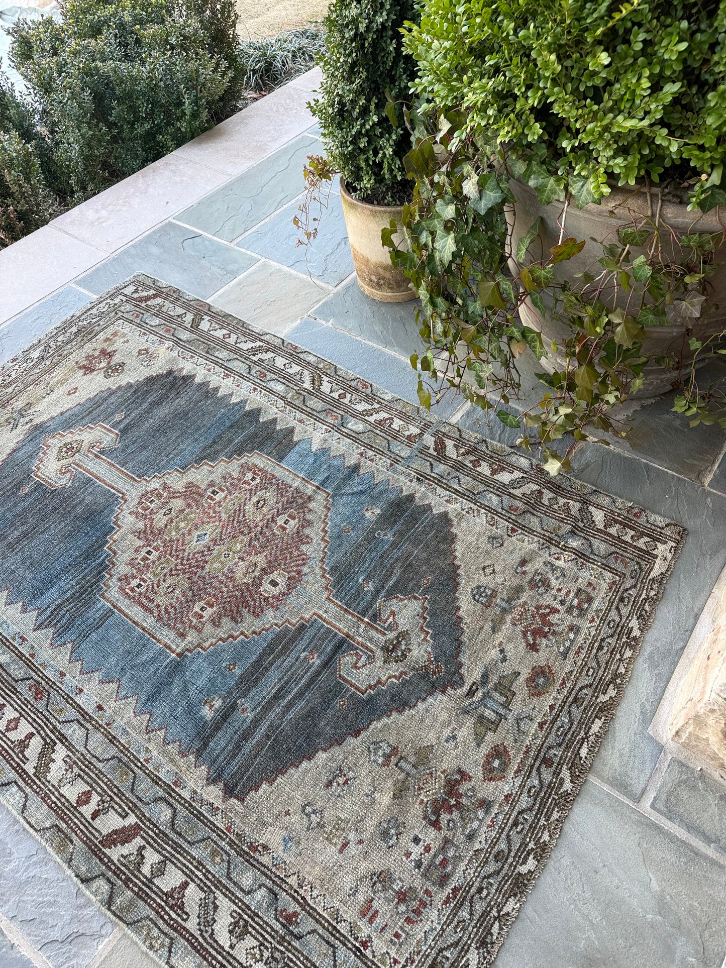 4.2x6.2 Antique Persian Hamadan circa 1930