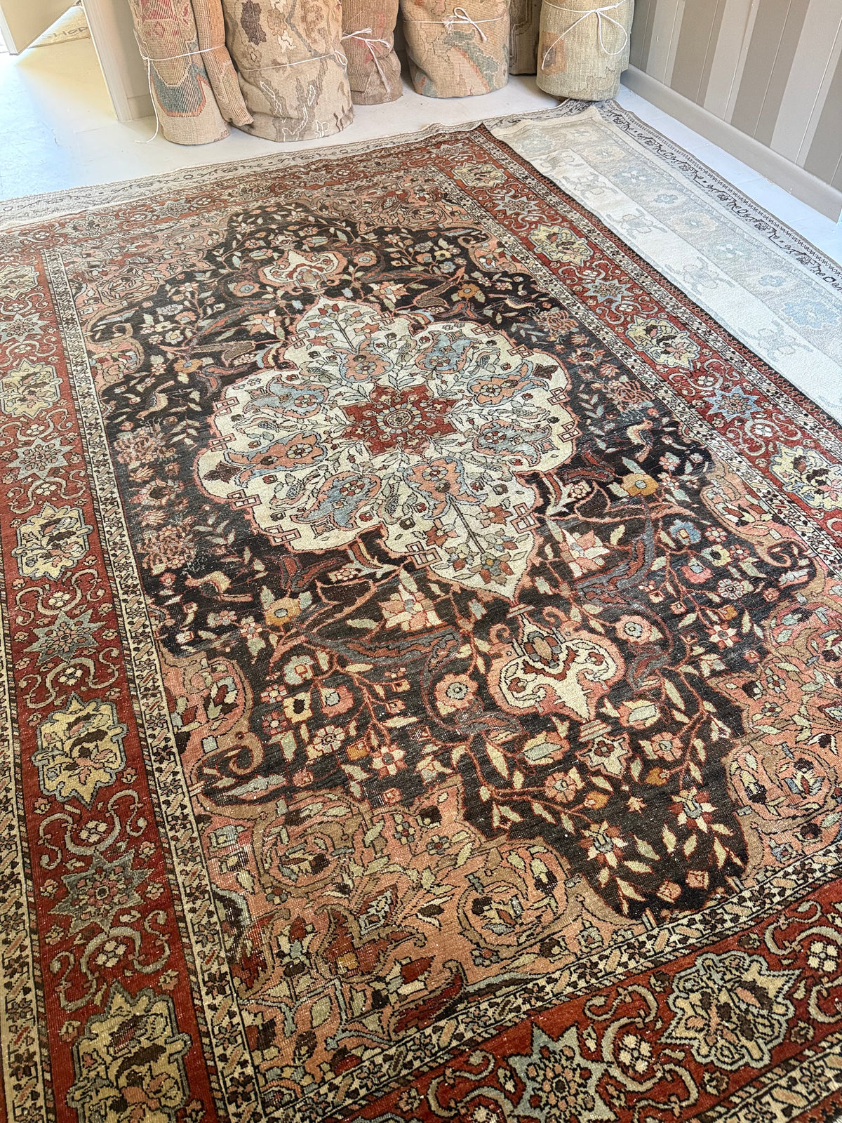 6.5x10 Antique Persian Saman Bakhtiari