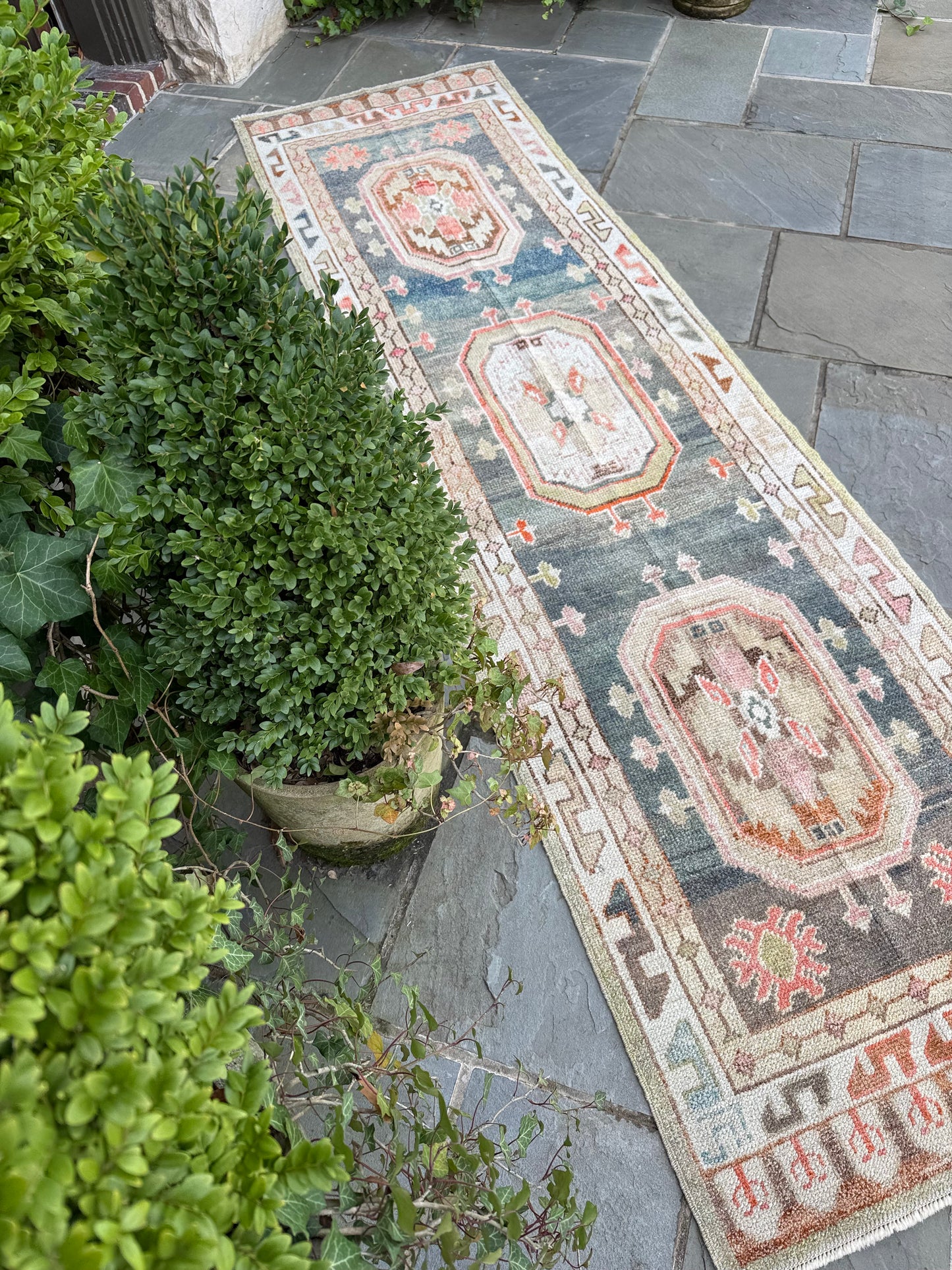 2.8x9.8 Old Wool Turkish Oushak