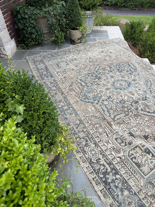 7.8x11 Antique Persian Heriz