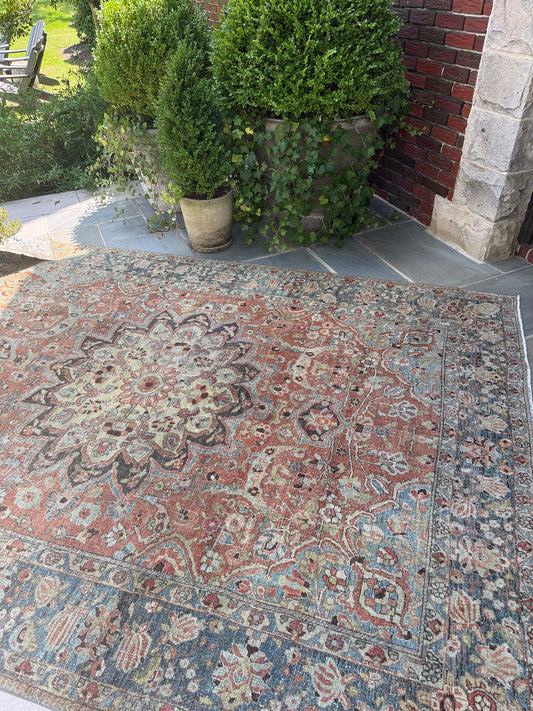 7.2x9.7 Antique Persian Heriz