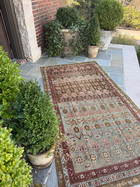 4.5x8.3 Antique Malayer circa 1940