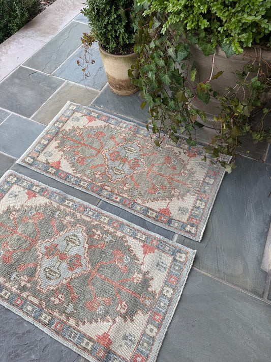 2x3.8 Turkish Oushak (sold individually)