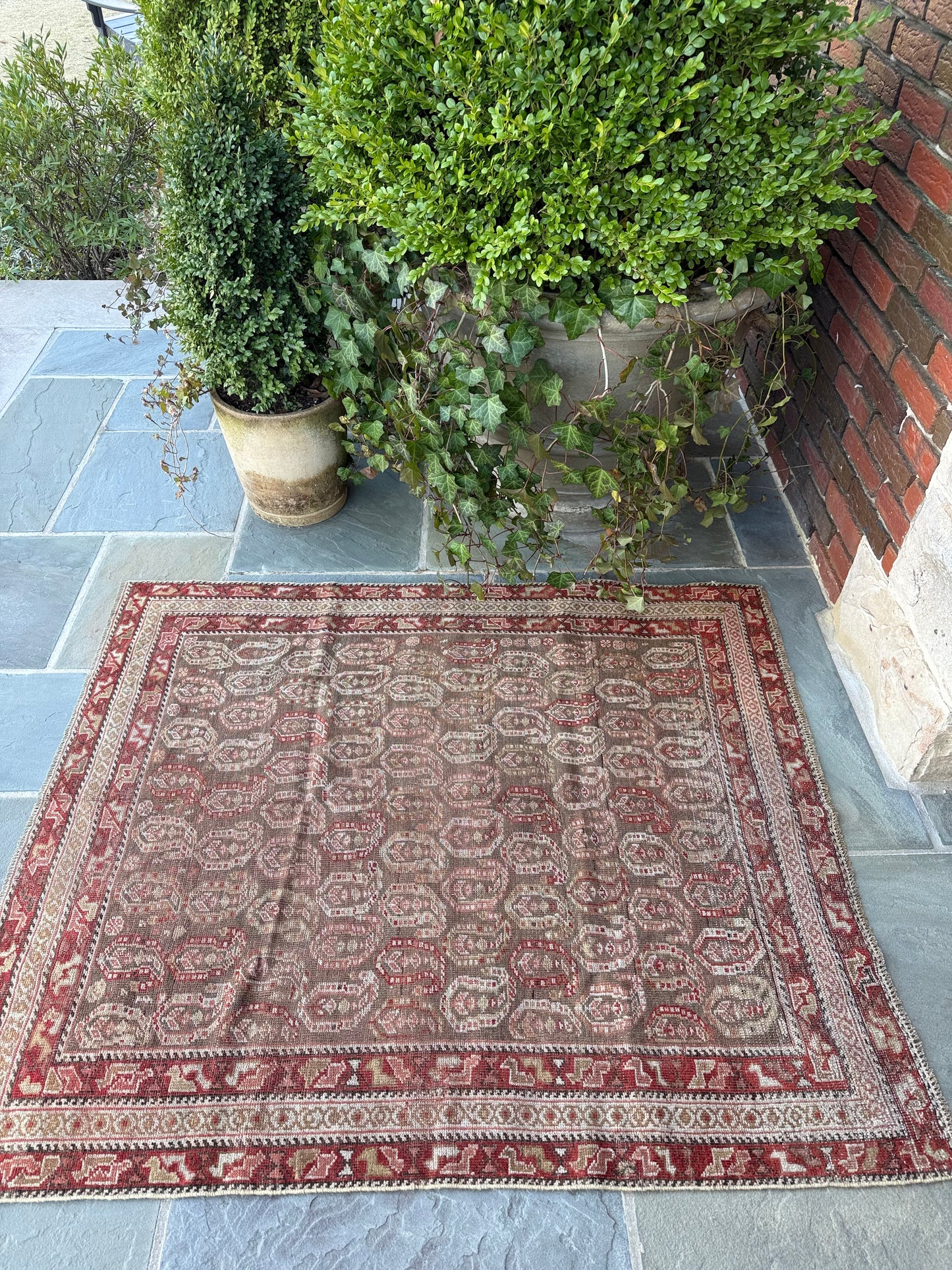 4x4.8 Antique Afshar circa 1930