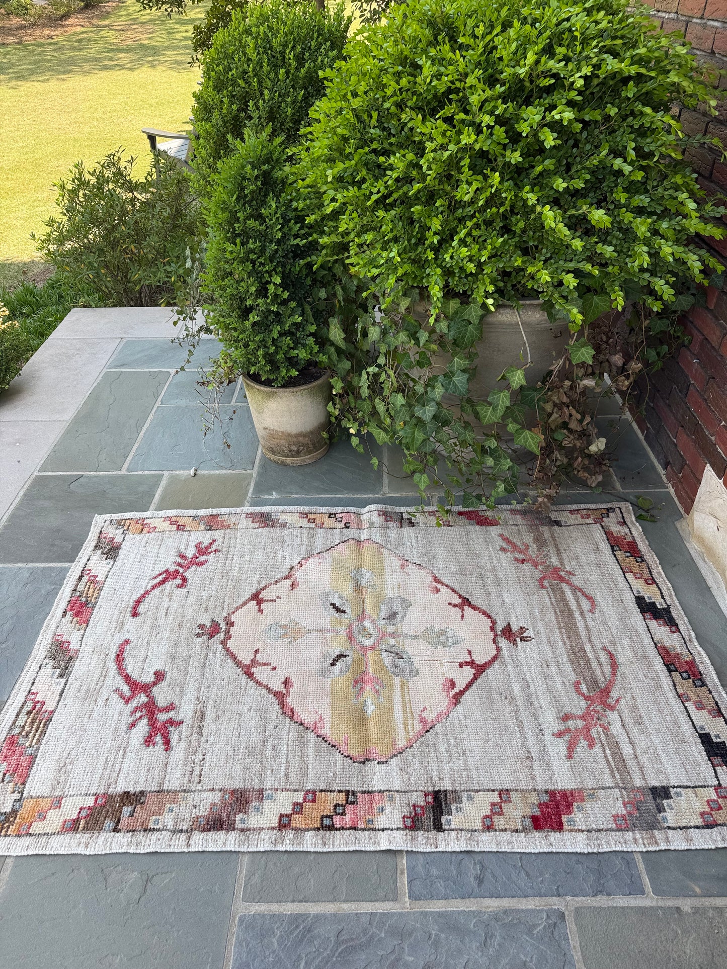 3.6x5.6 Antique Wool Turkish Oushak