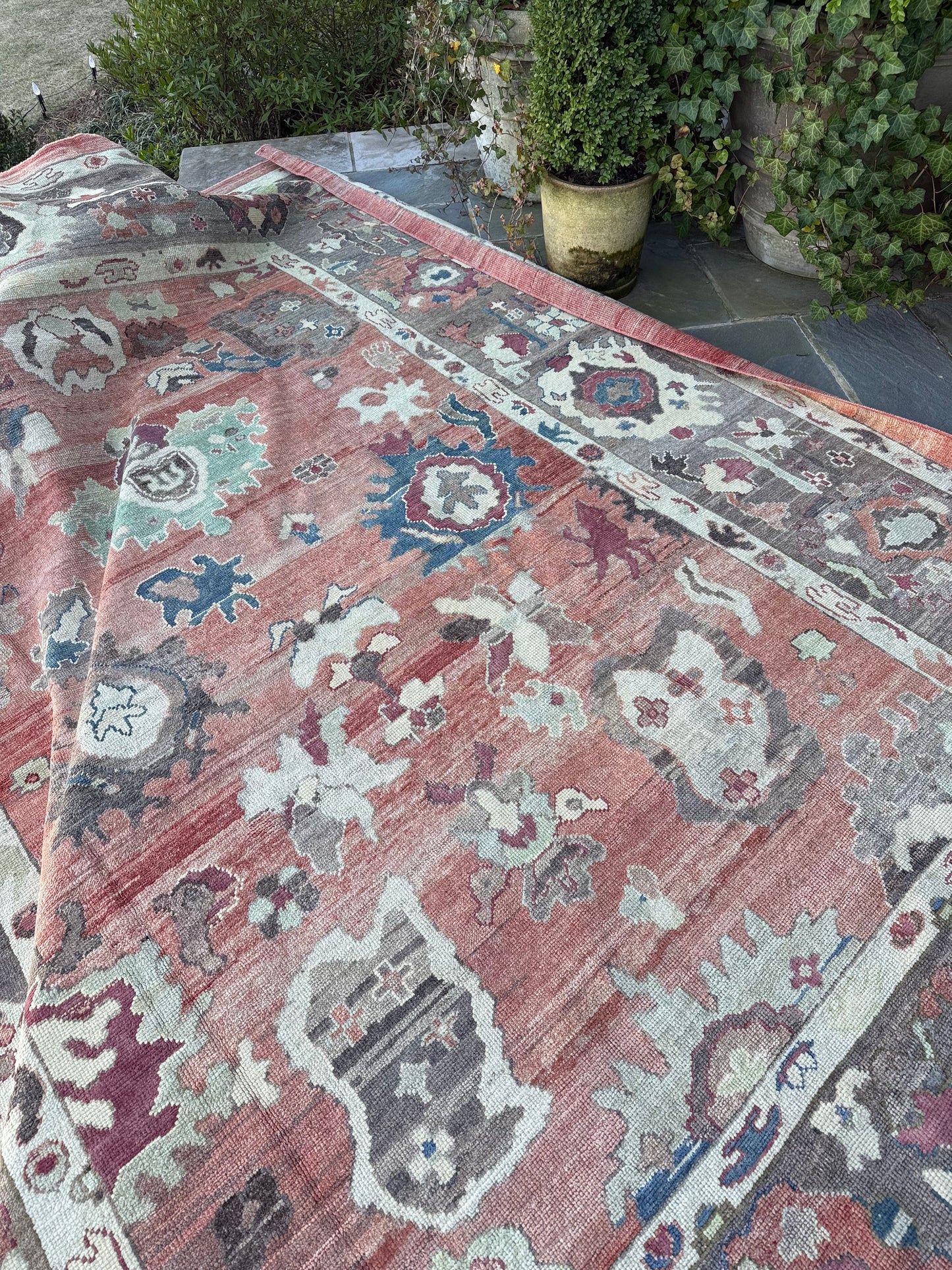 9.3x12 Old Wool Turkish Oushak