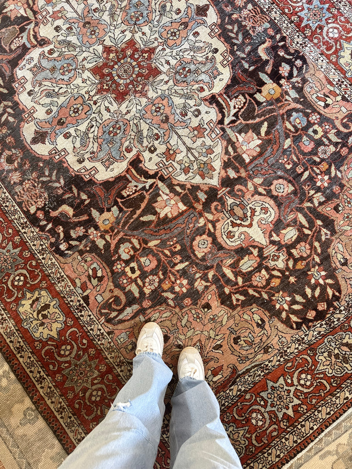 6.5x10 Antique Persian Saman Bakhtiari