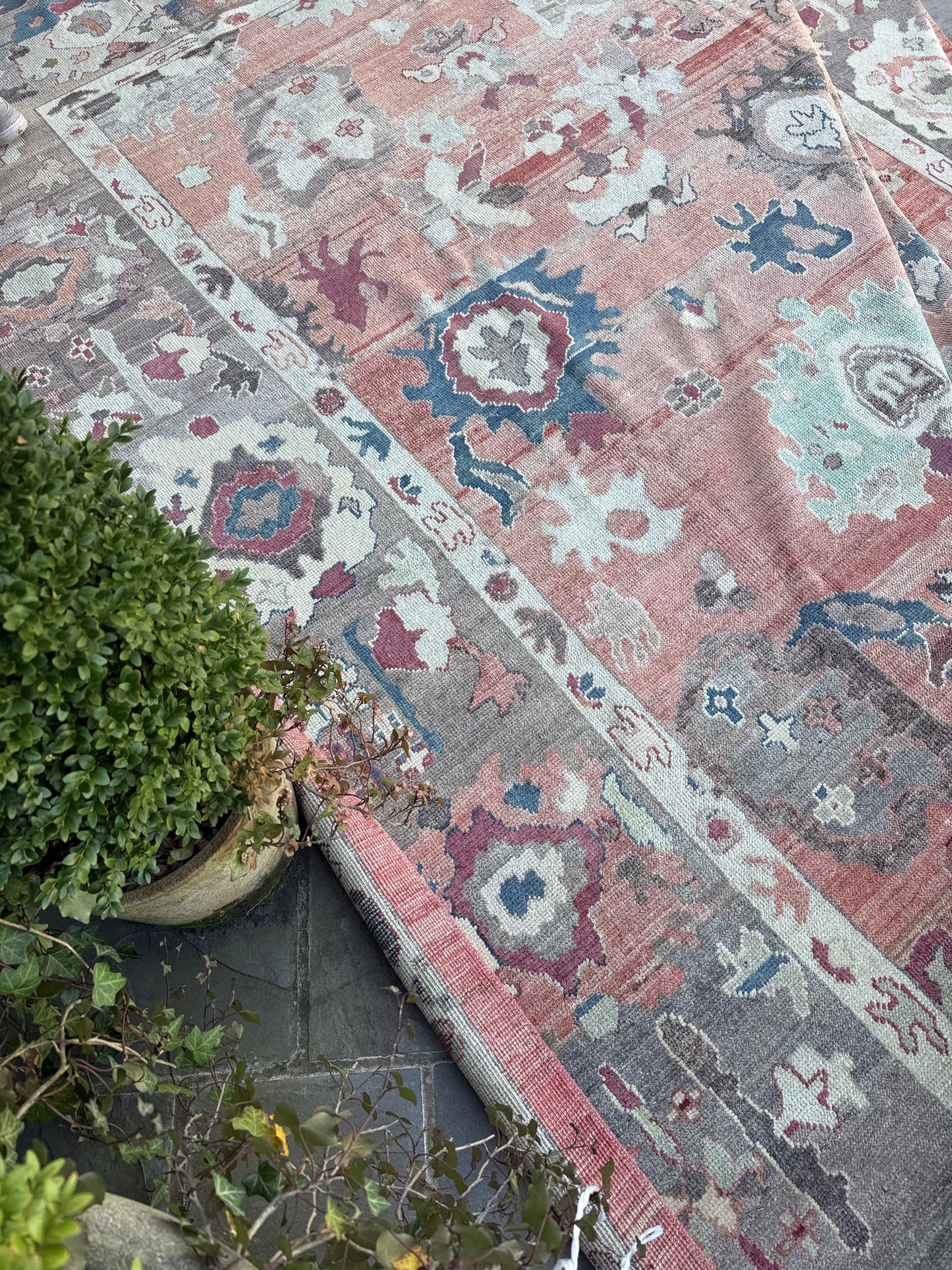 9.3x12 Old Wool Turkish Oushak