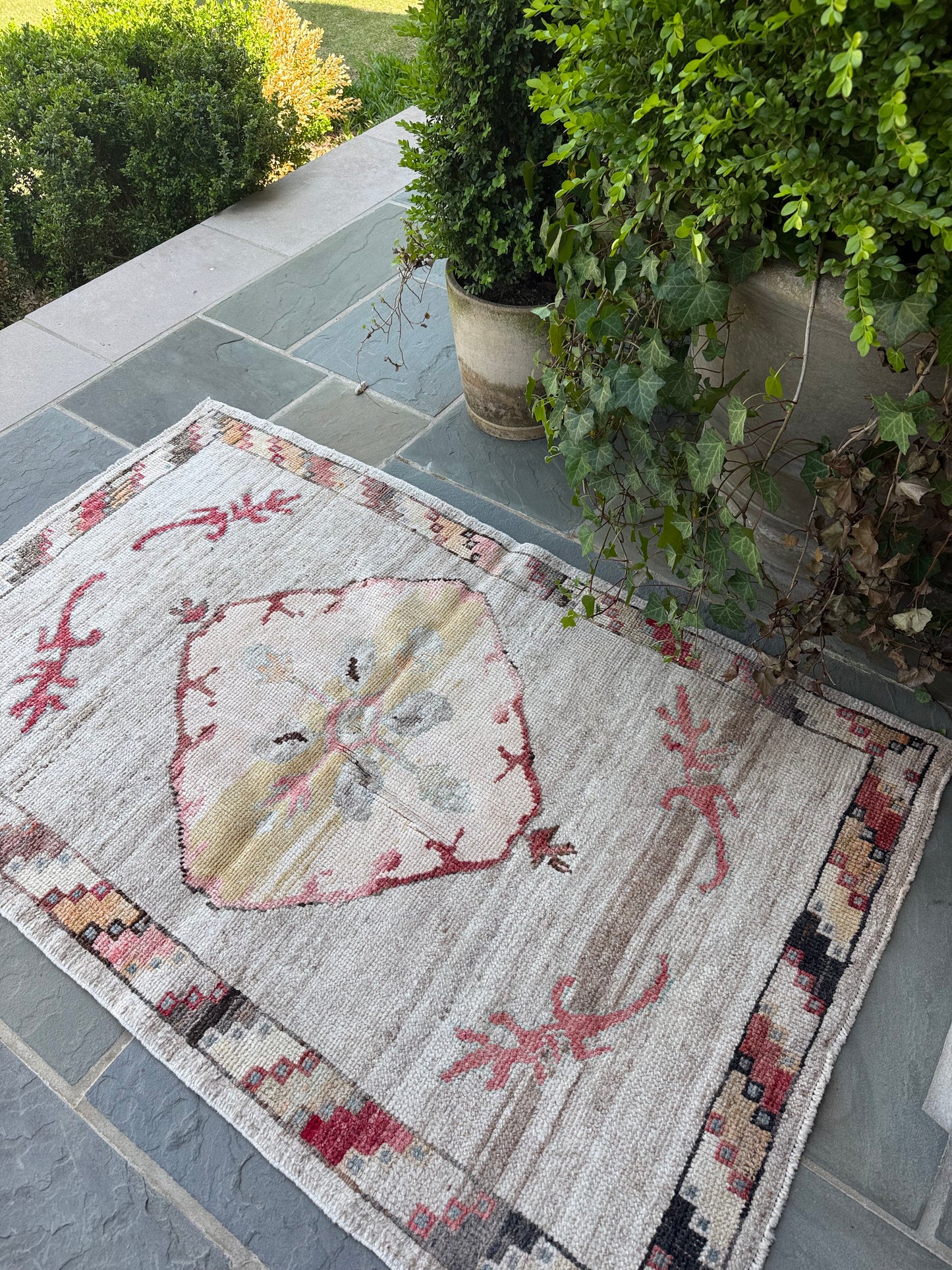3.6x5.6 Antique Wool Turkish Oushak