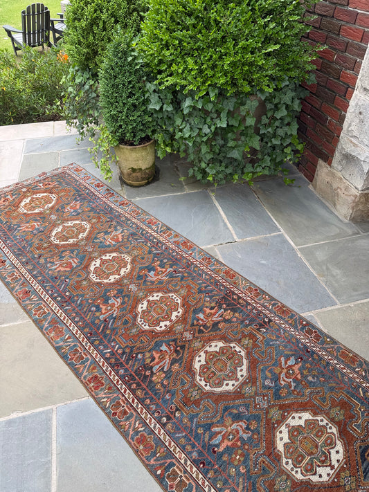 3.2x9.5 Antique Persian Malayer