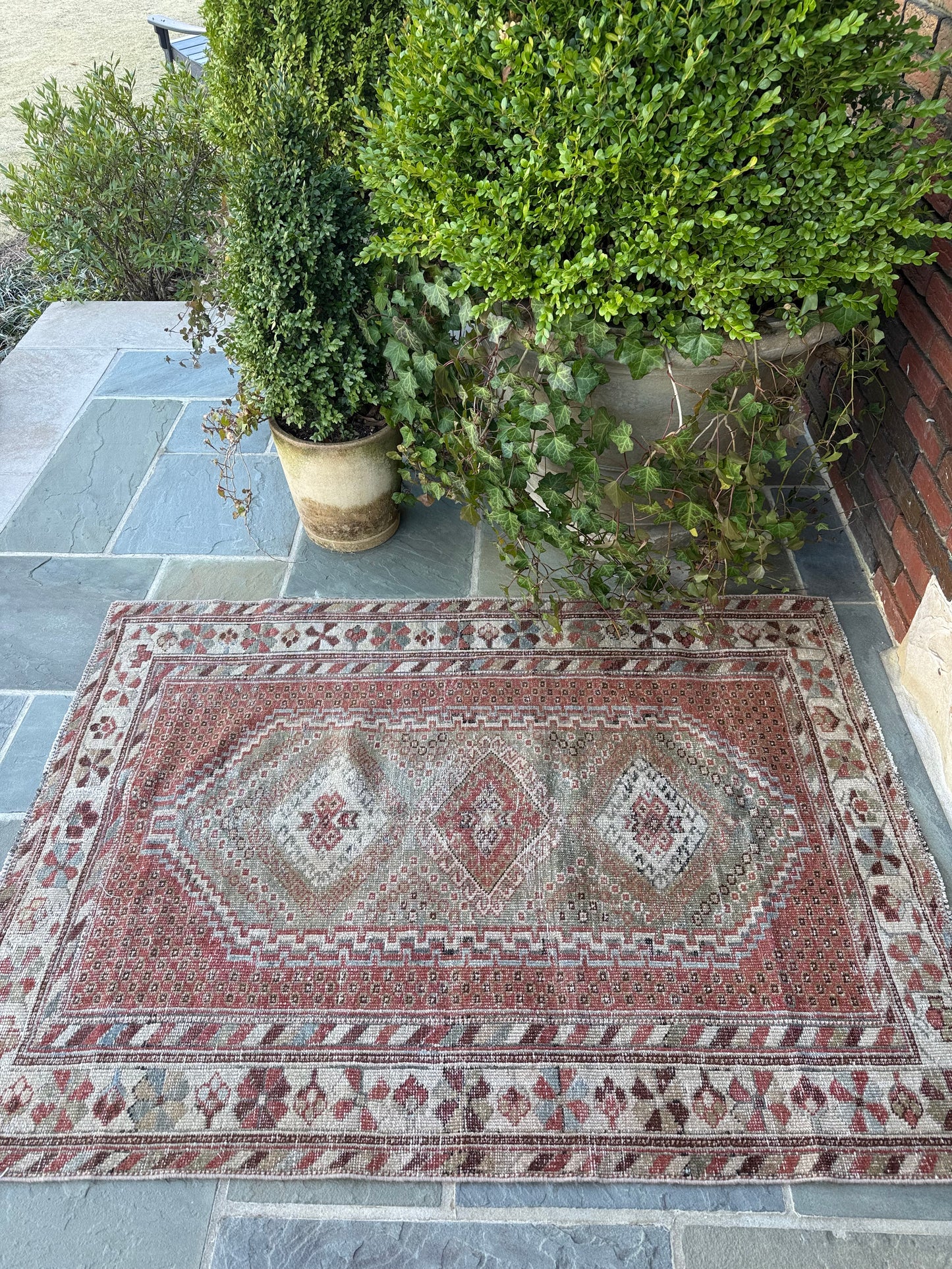 3.11x5.4 Antique Afshar circa 1940