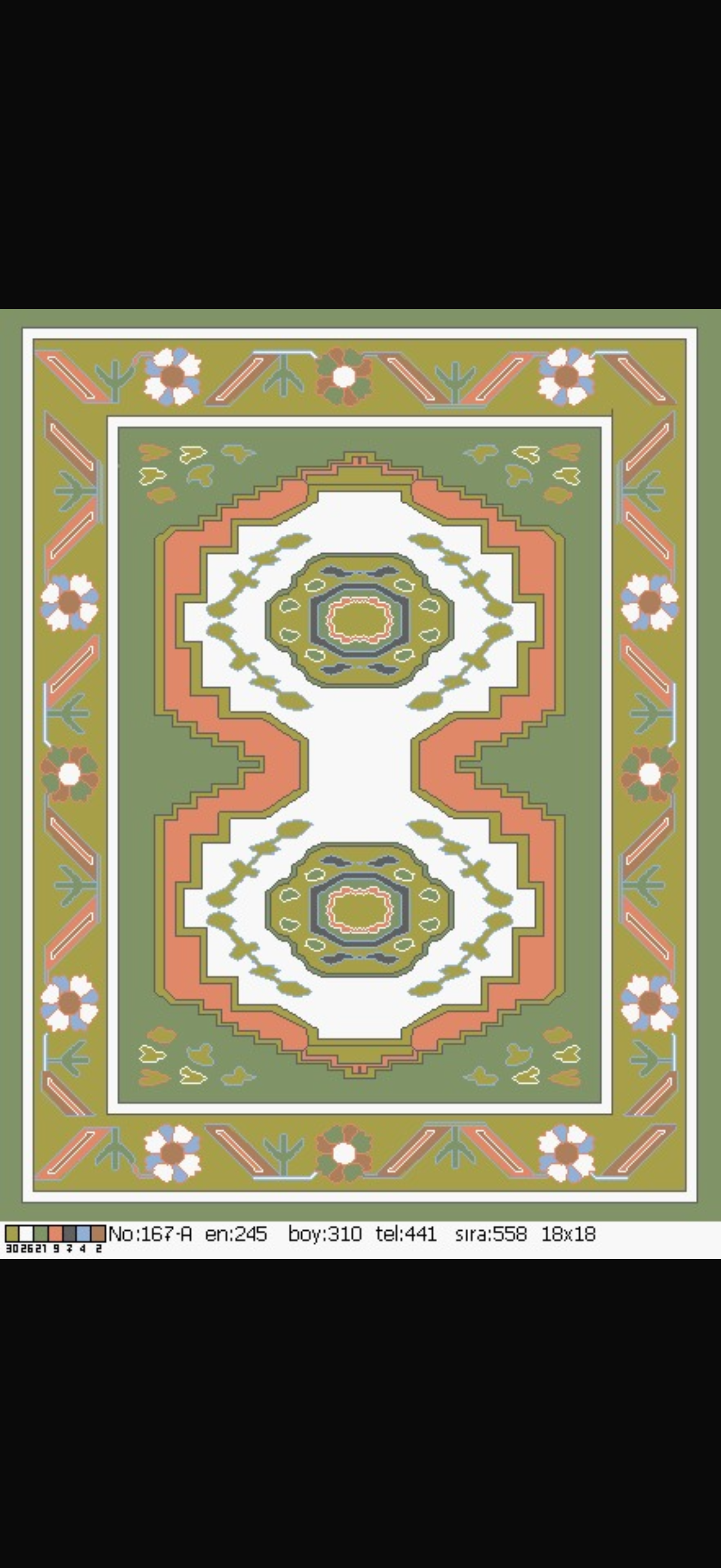 8x10 Custom Turkish Oushak - 50% deposit